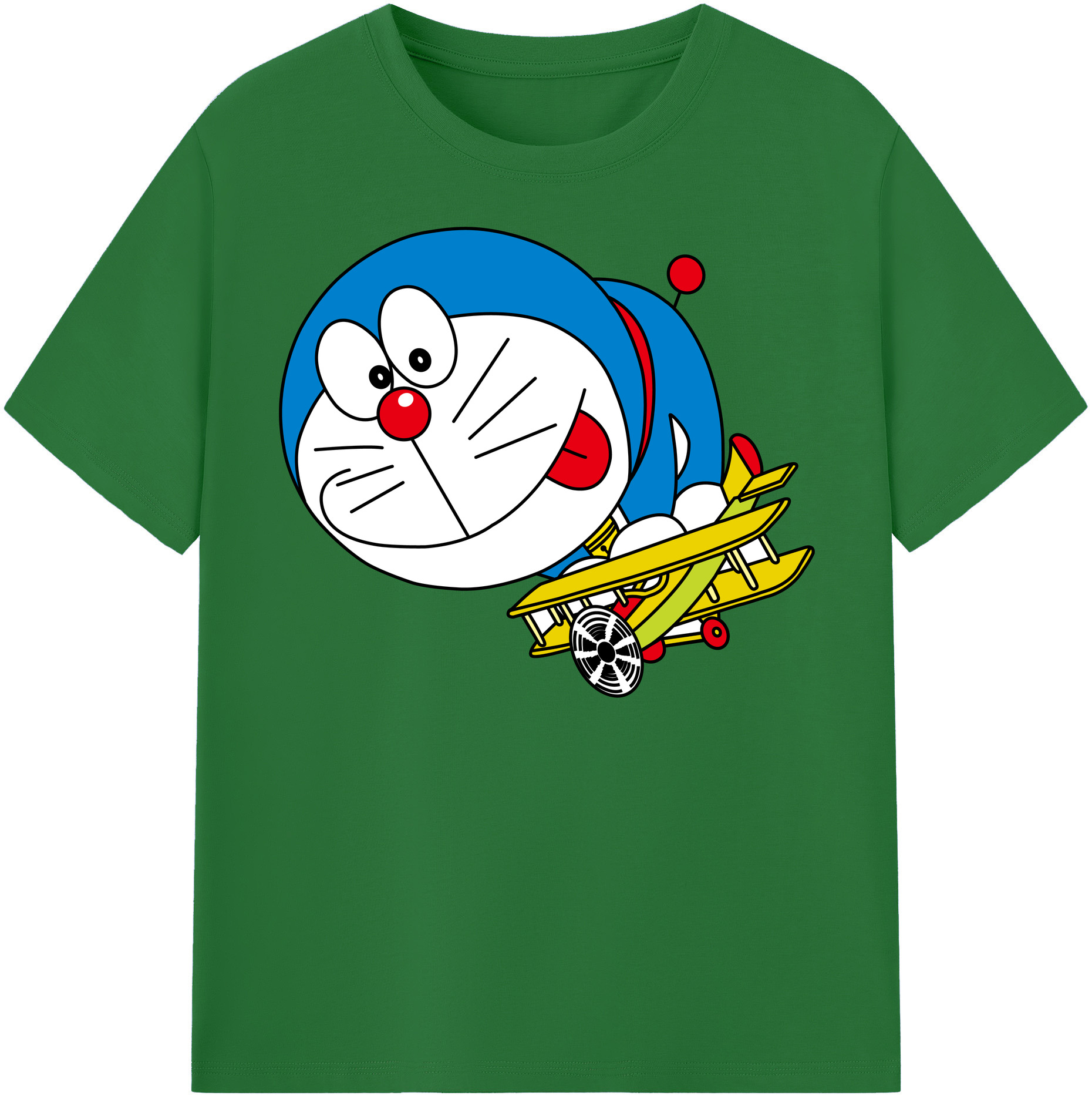 （画像用） ドラえもん Doraemon 綿100％半袖Tシャツ（フロントプリント）