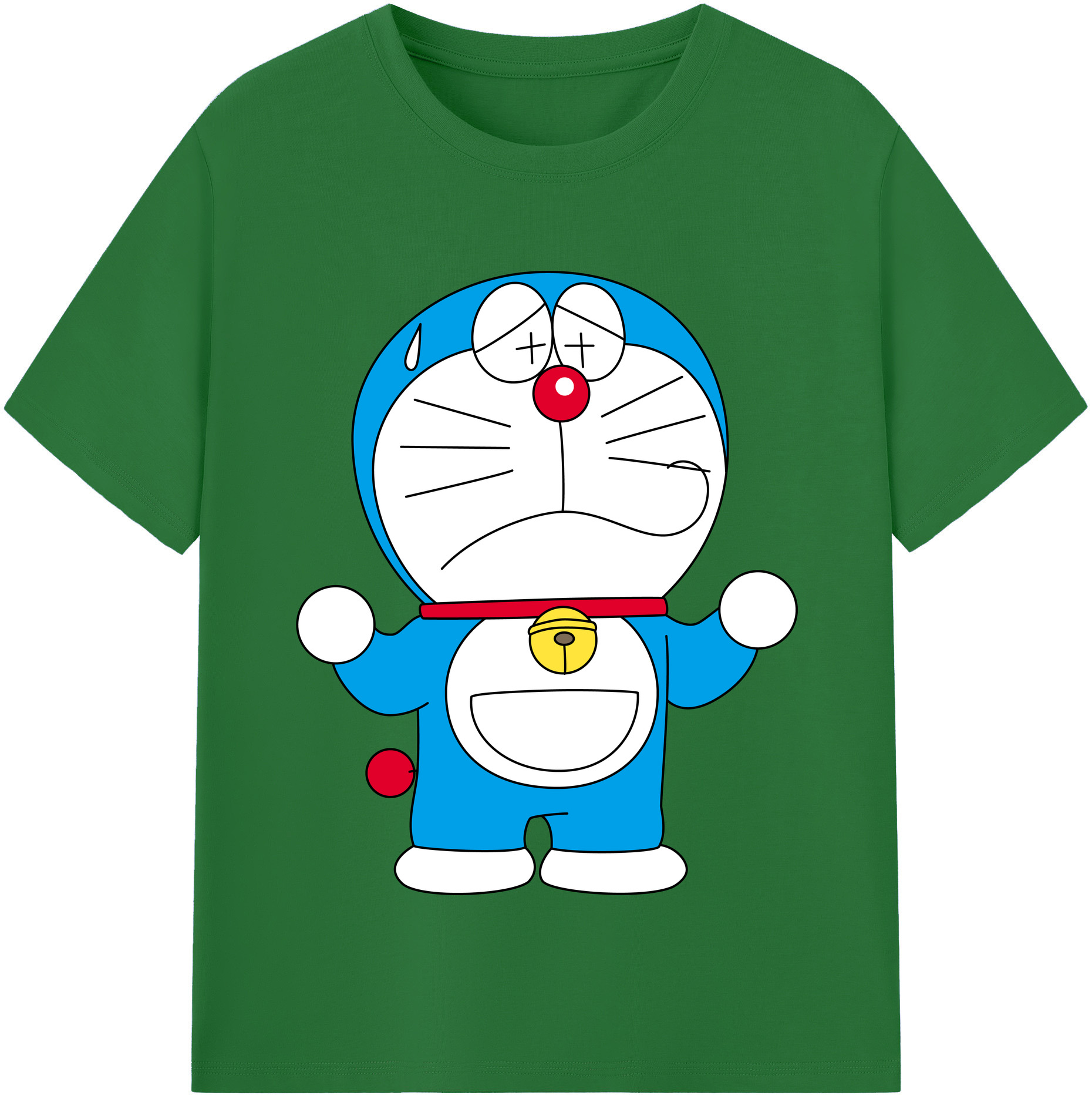 （画像用） ドラえもん Doraemon 綿100％半袖Tシャツ（フロントプリント）