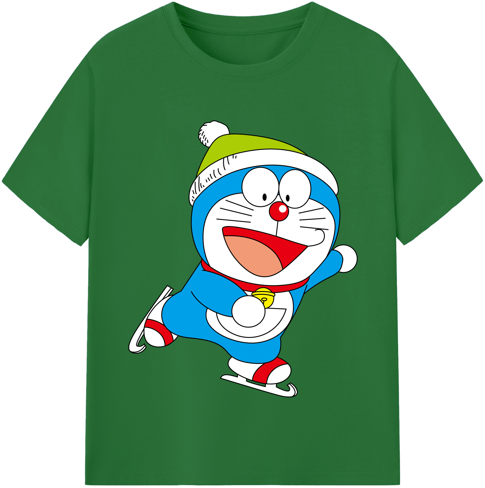 （画像用） ドラえもん Doraemon 綿100％半袖Tシャツ（フロントプリント）