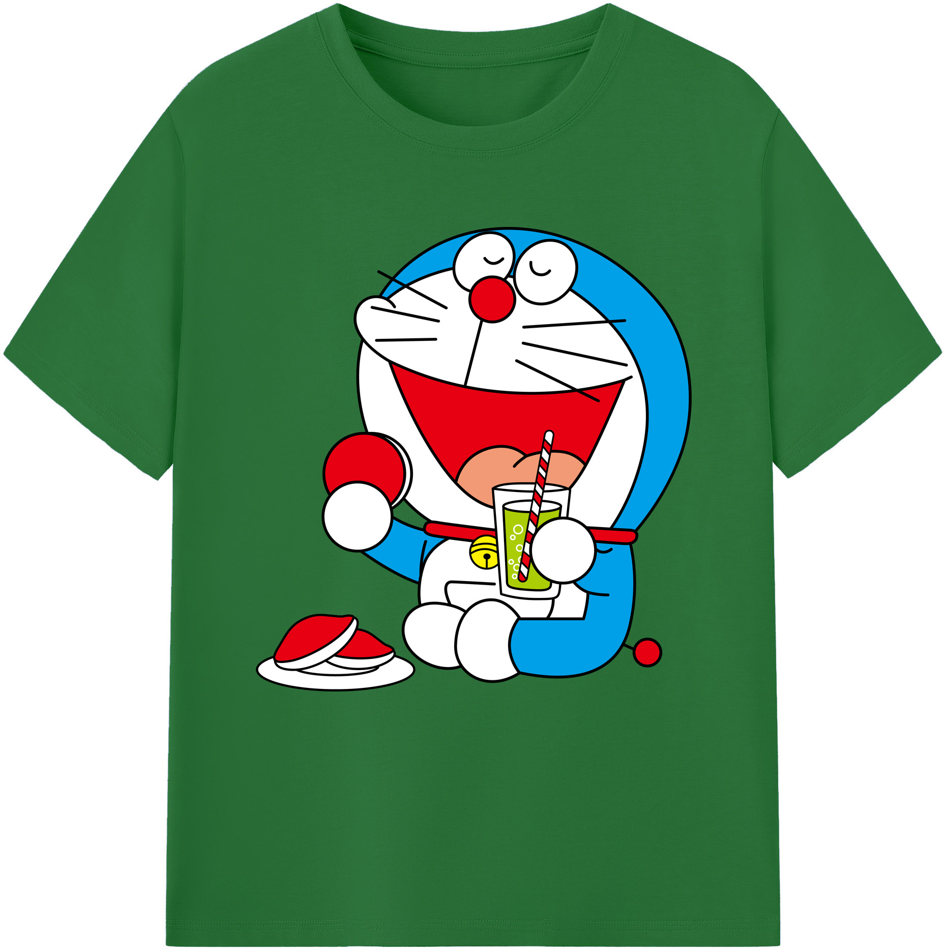 （画像用） ドラえもん Doraemon 綿100％半袖Tシャツ（フロントプリント）