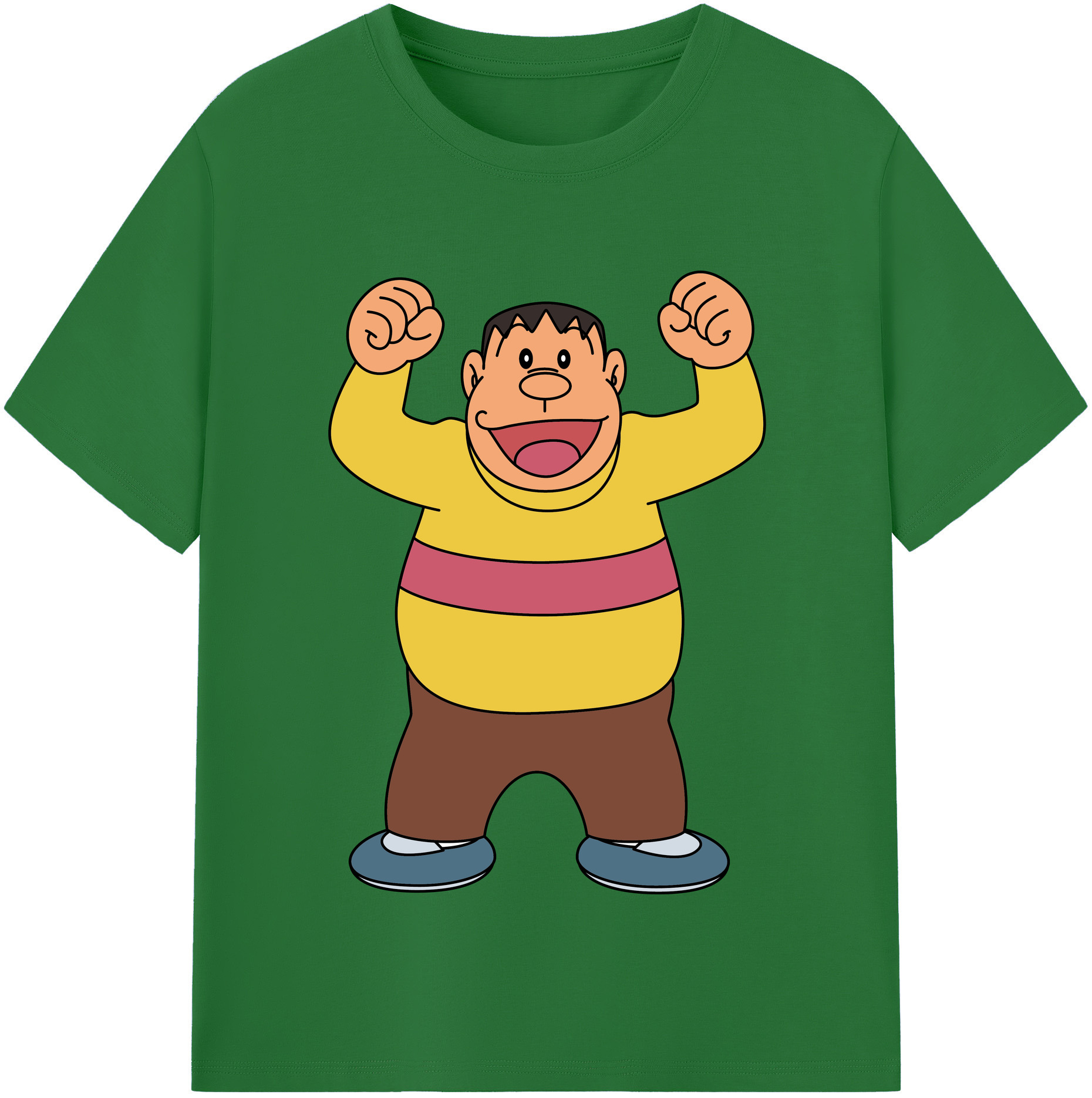 （画像用） ドラえもん 剛田武 Doraemon Gouta Takeshi 綿100％半袖Tシャツ（フロントプリント）