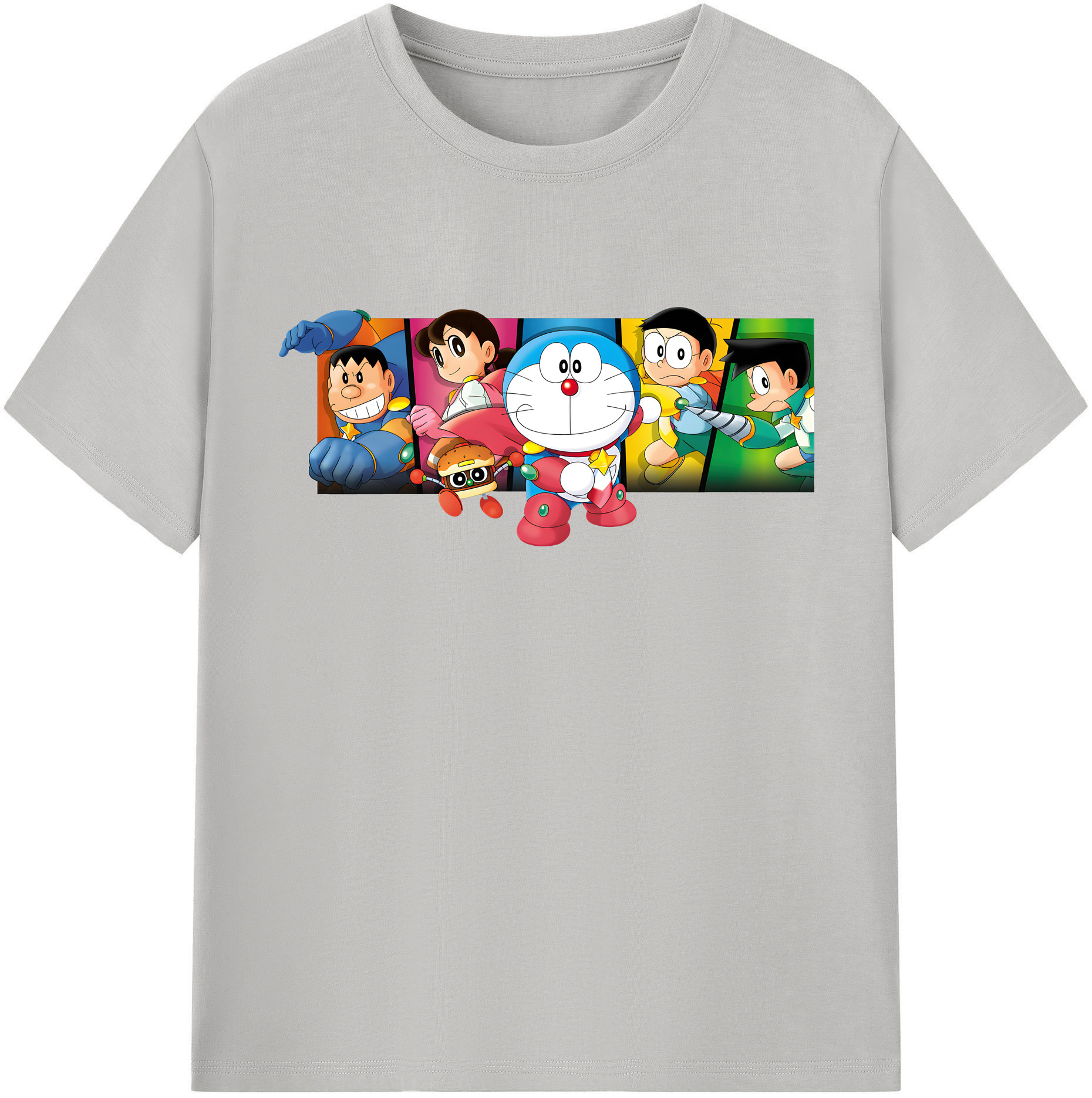 （画像用） ドラえもん Doraemon 綿100％半袖Tシャツ（フロントプリント）