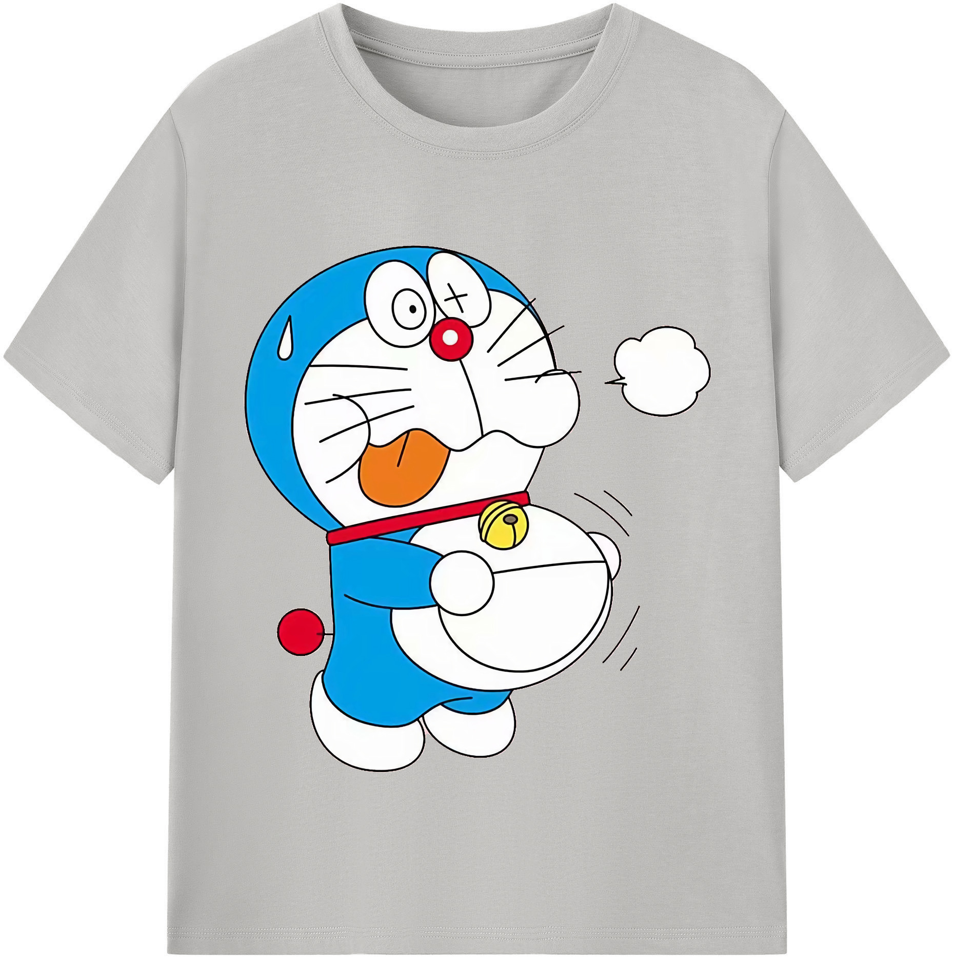 （画像用） ドラえもん Doraemon 綿100％半袖Tシャツ（フロントプリント）