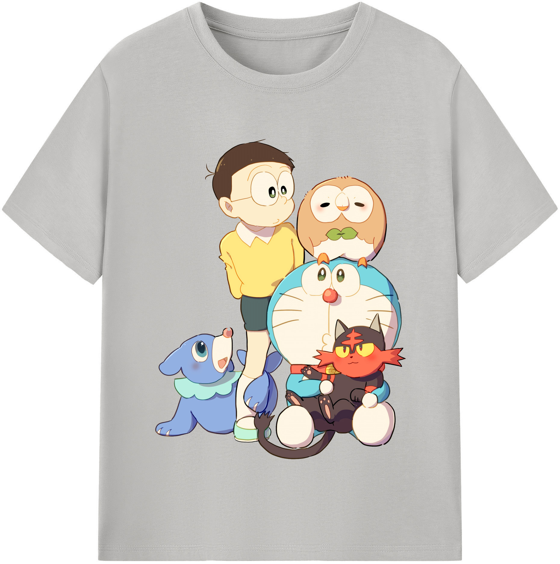 （画像用） ドラえもん Doraemon 綿100％半袖Tシャツ（フロントプリント）