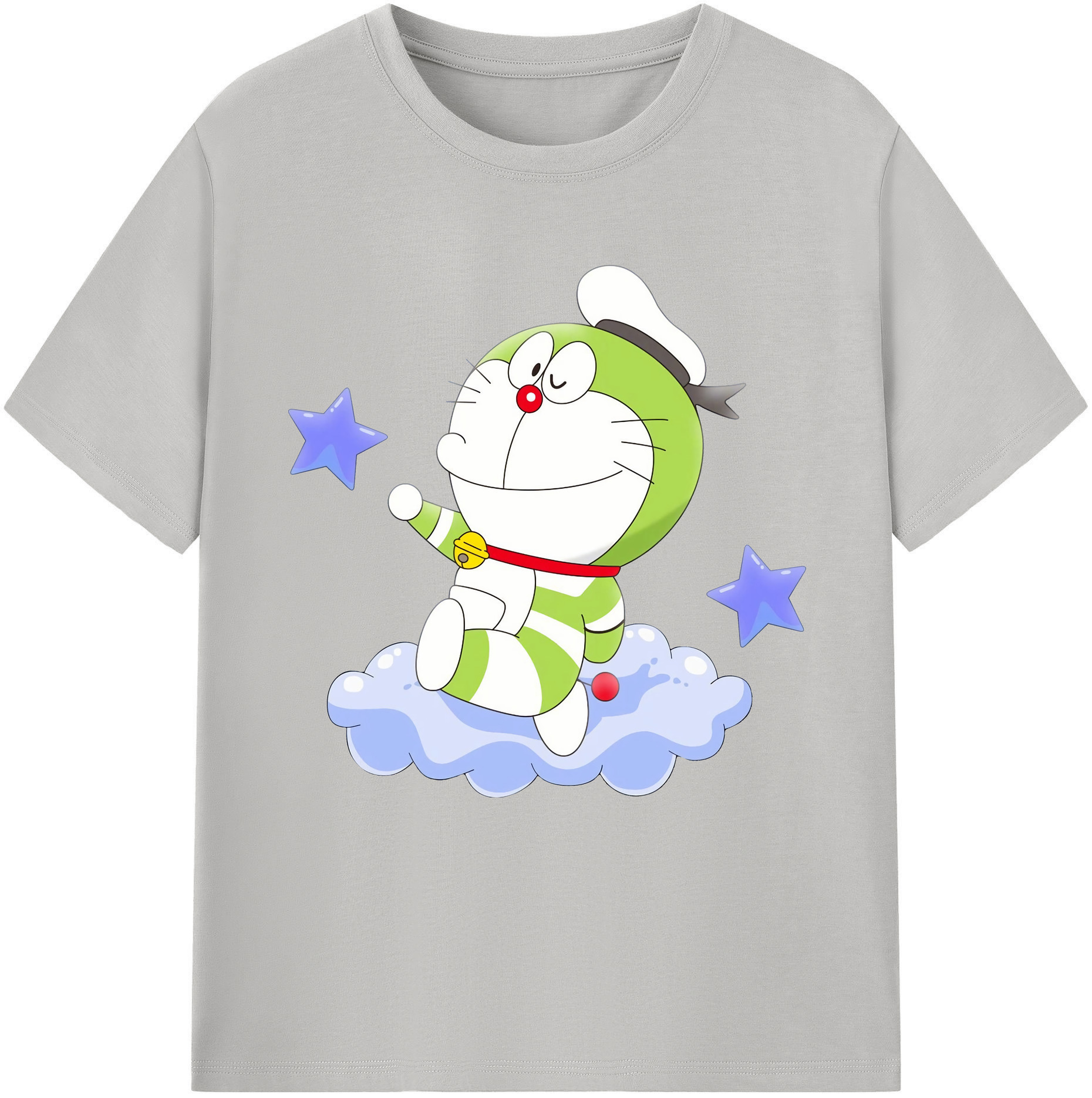 （画像用） ドラえもん Doraemon 綿100％半袖Tシャツ（フロントプリント）