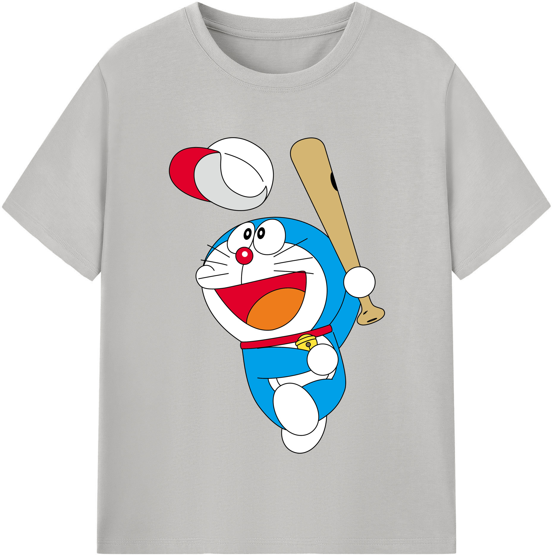 （画像用） ドラえもん Doraemon 綿100％半袖Tシャツ（フロントプリント）