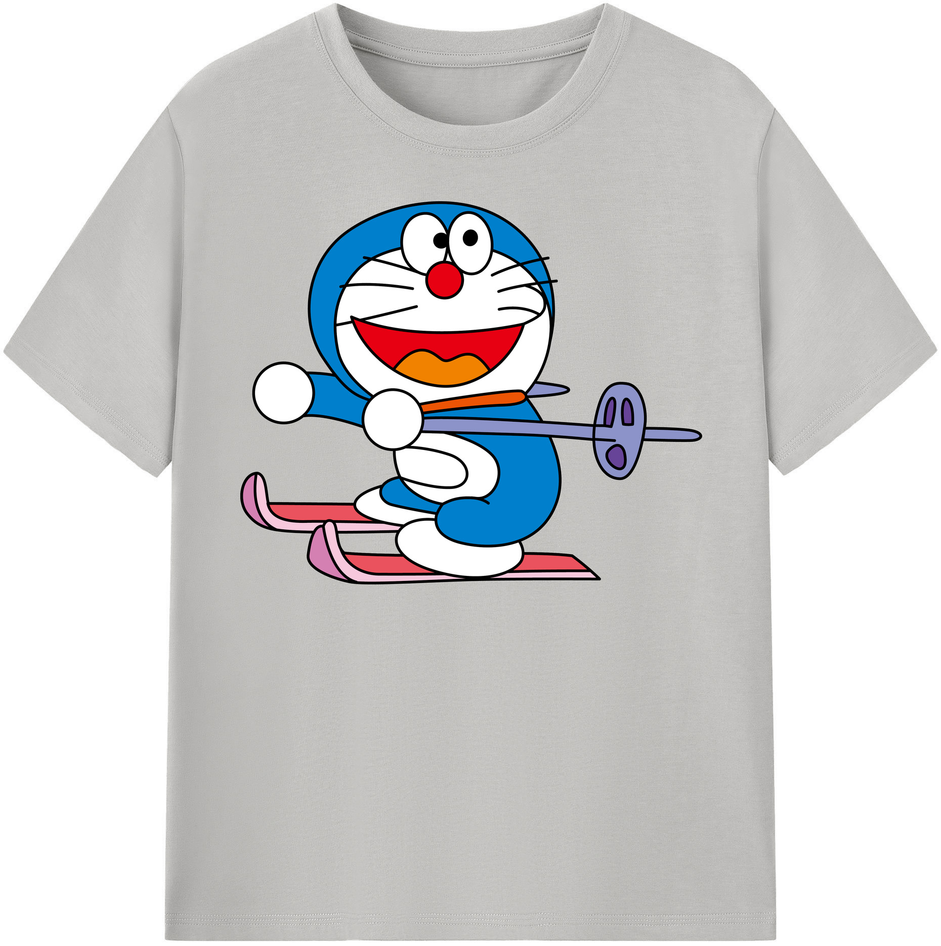 （画像用） ドラえもん Doraemon 綿100％半袖Tシャツ（フロントプリント）