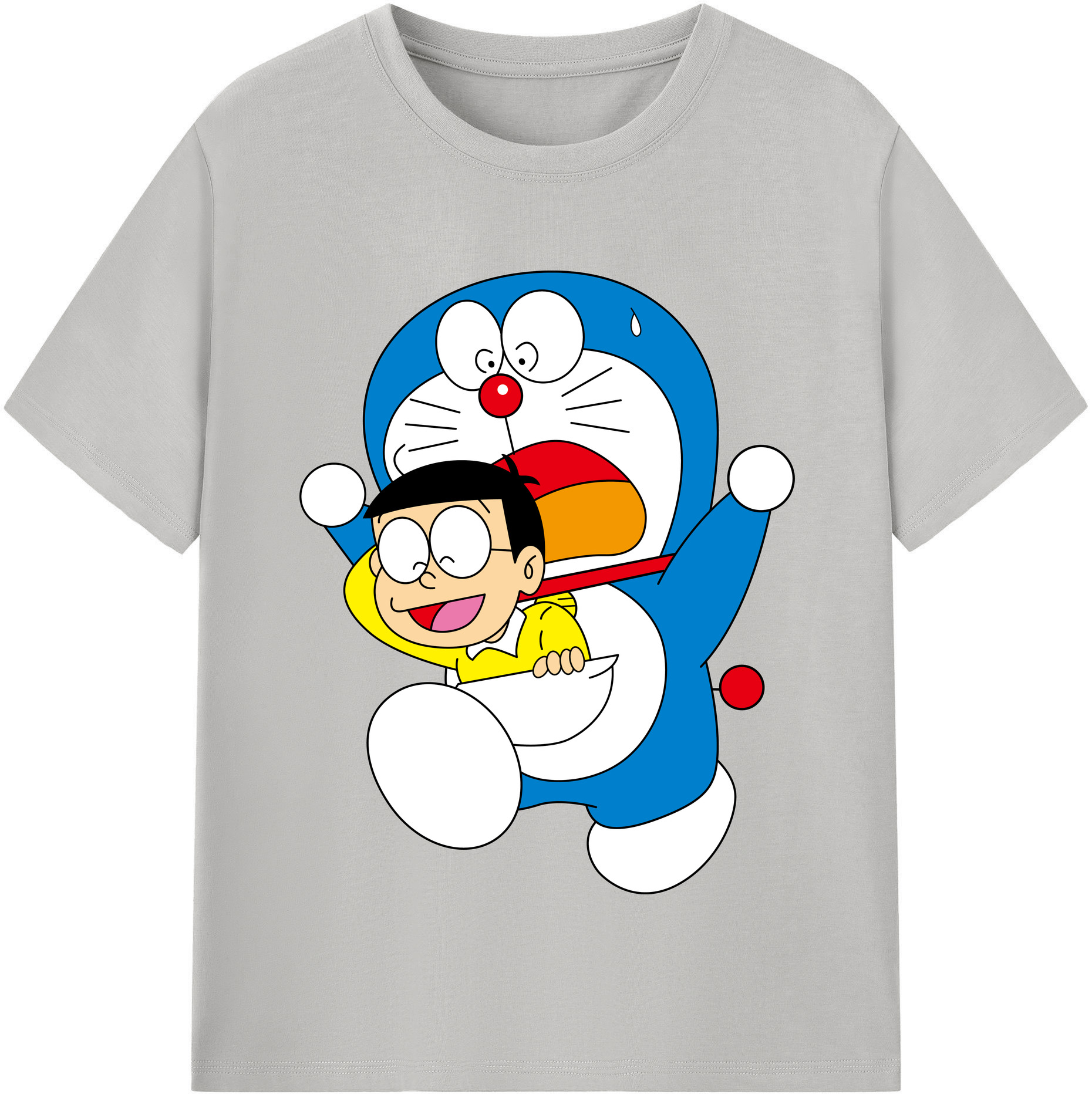 （画像用） ドラえもん Doraemon 綿100％半袖Tシャツ（フロントプリント）