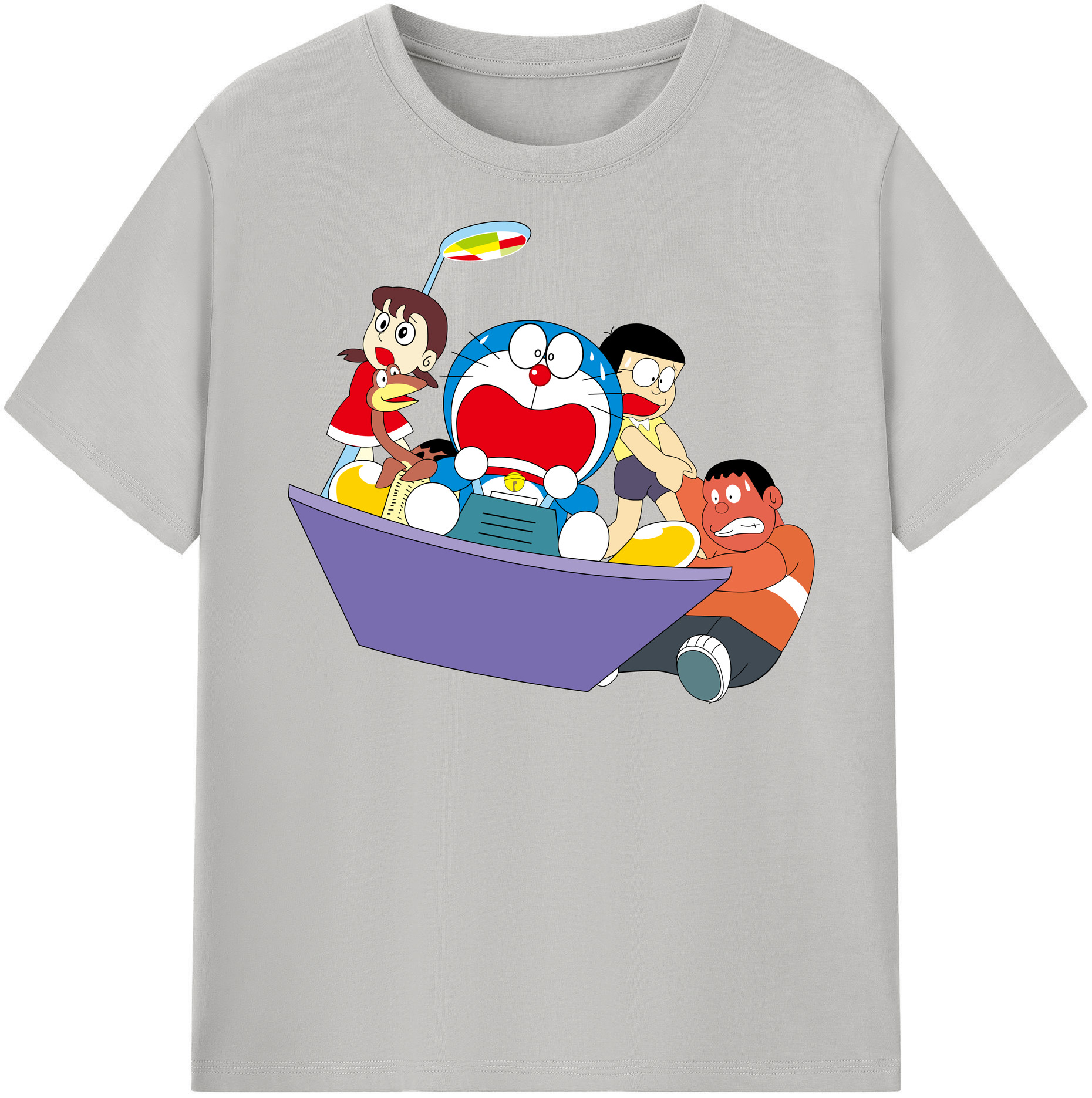 （画像用） ドラえもん Doraemon 綿100％半袖Tシャツ（フロントプリント）