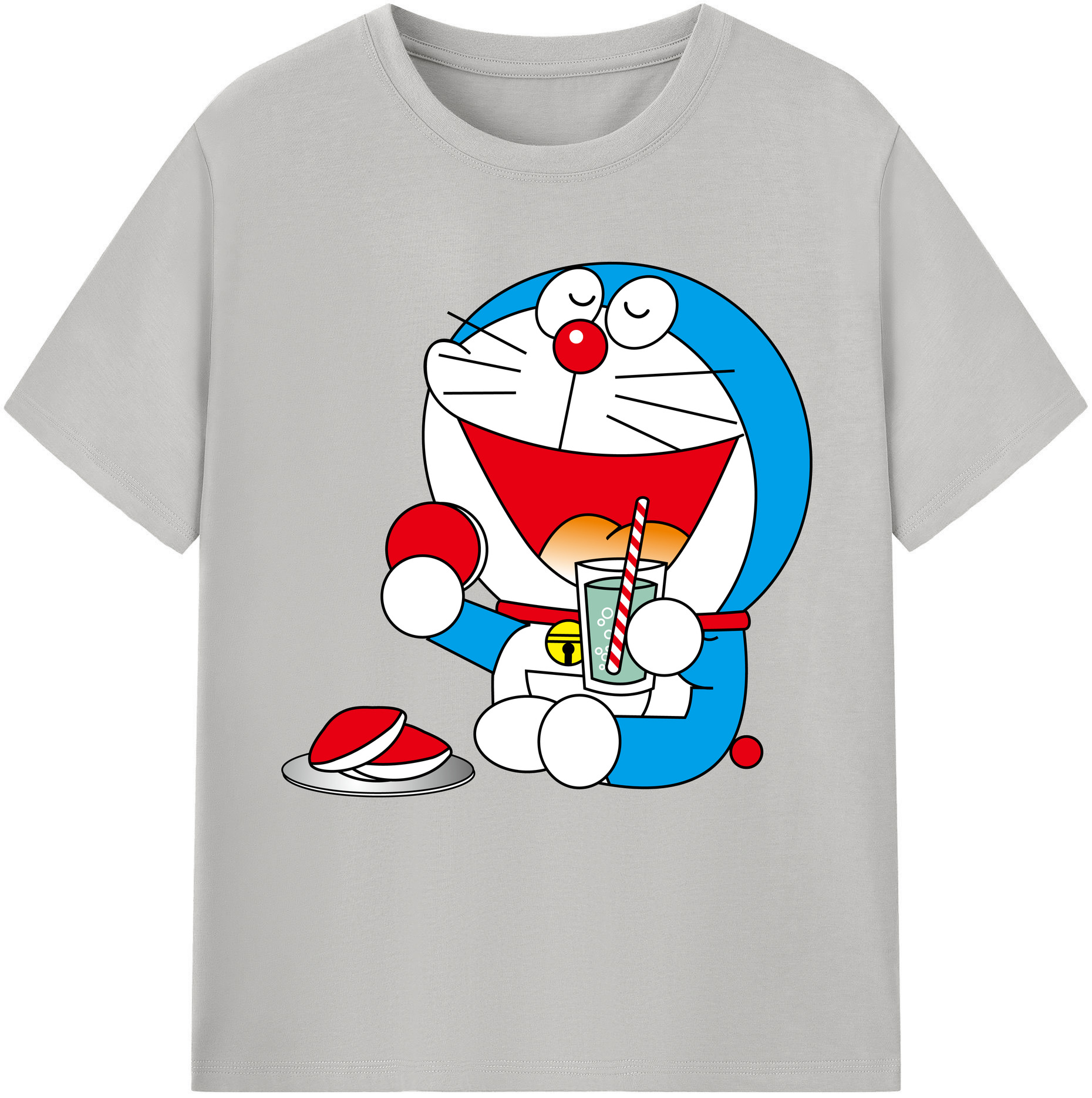 （画像用） ドラえもん Doraemon 綿100％半袖Tシャツ（フロントプリント）
