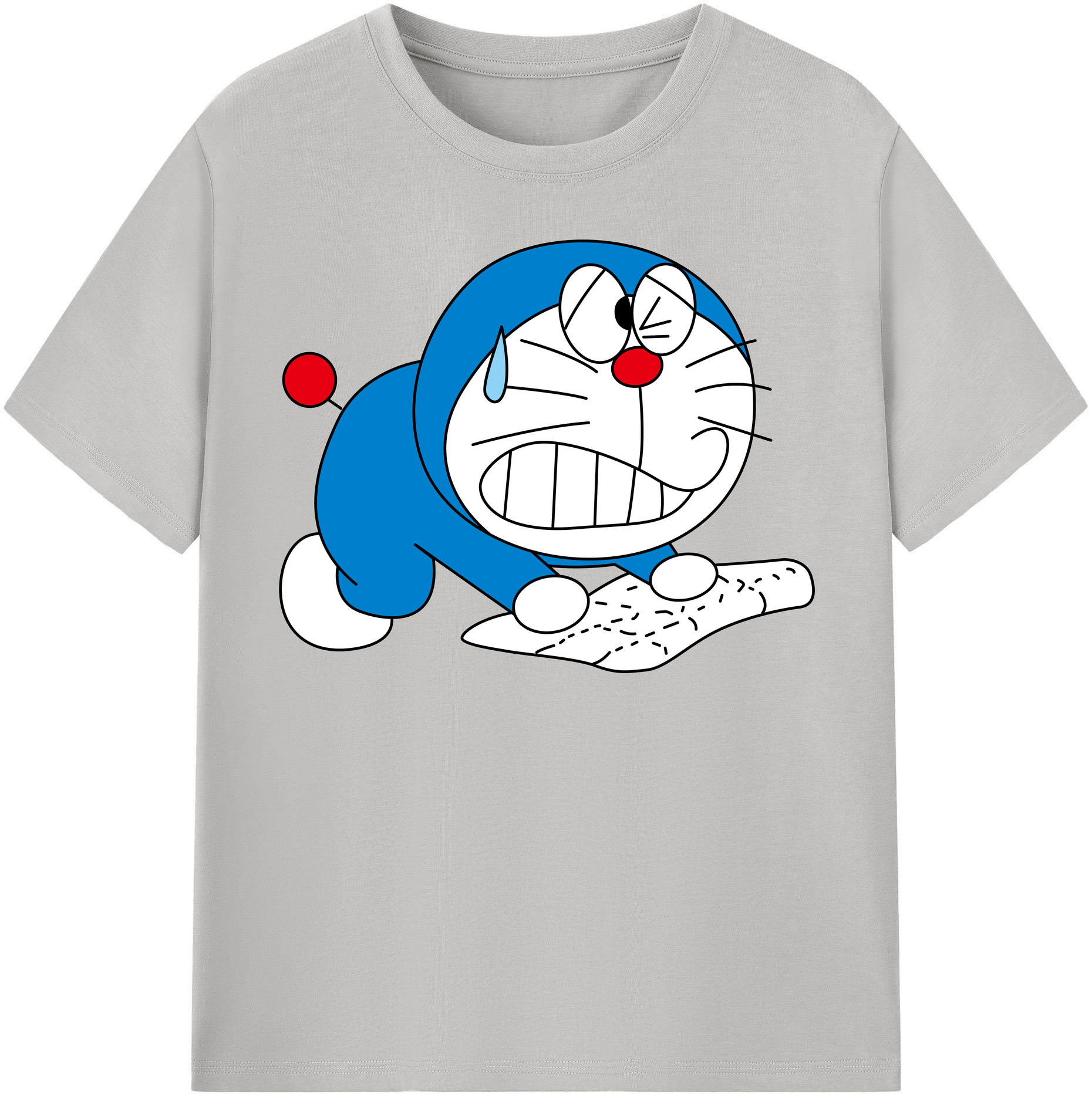 （画像用） ドラえもん Doraemon 綿100％半袖Tシャツ（フロントプリント）