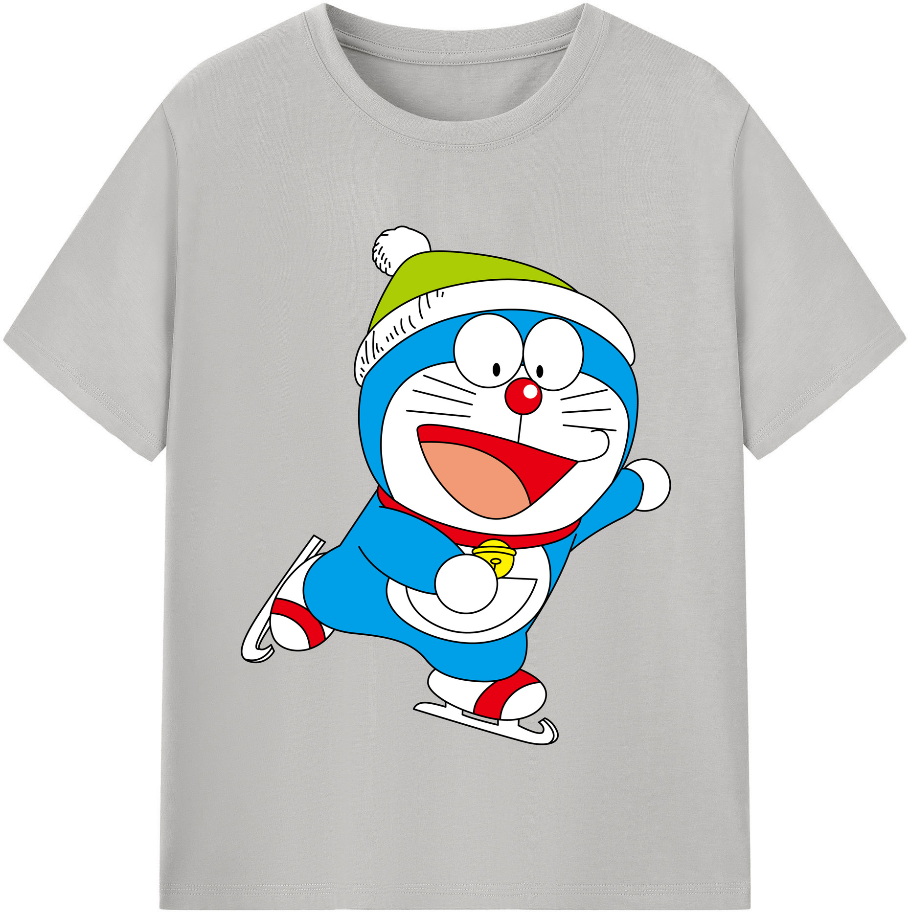 （画像用） ドラえもん Doraemon 綿100％半袖Tシャツ（フロントプリント）