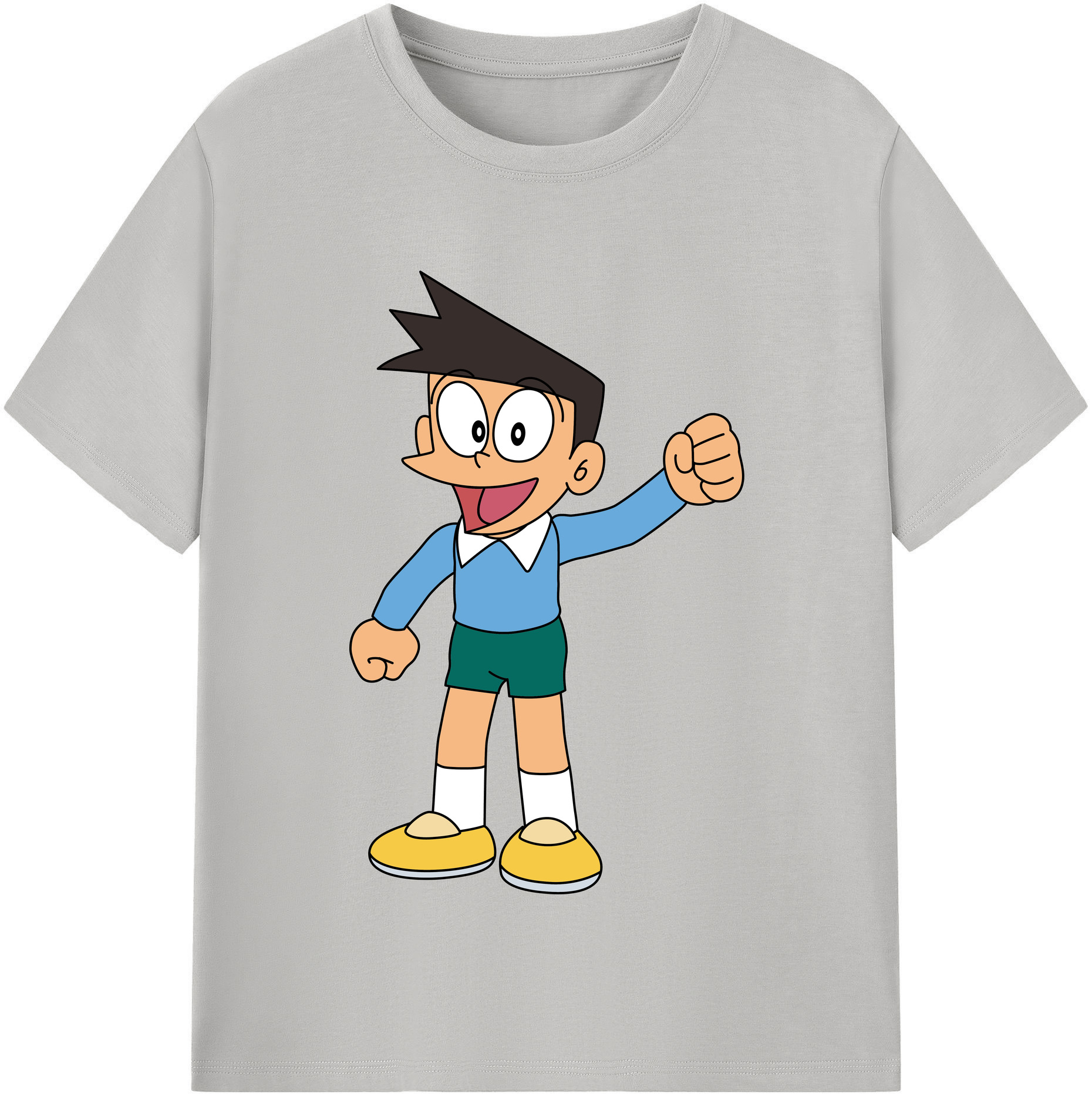 （画像用） ドラえもん 骨川 スネ夫 Doraemon Honekawa Suneo 綿100％半袖Tシャツ（フロントプリント）