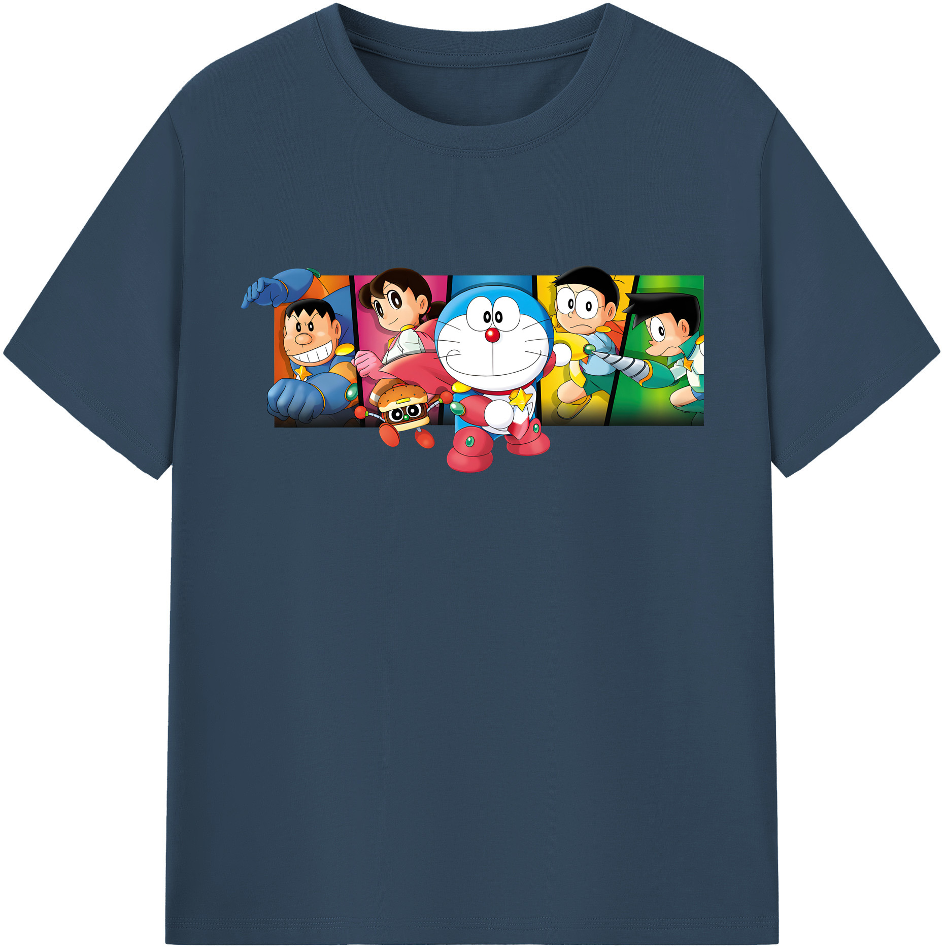 （画像用） ドラえもん Doraemon 綿100％半袖Tシャツ（フロントプリント）