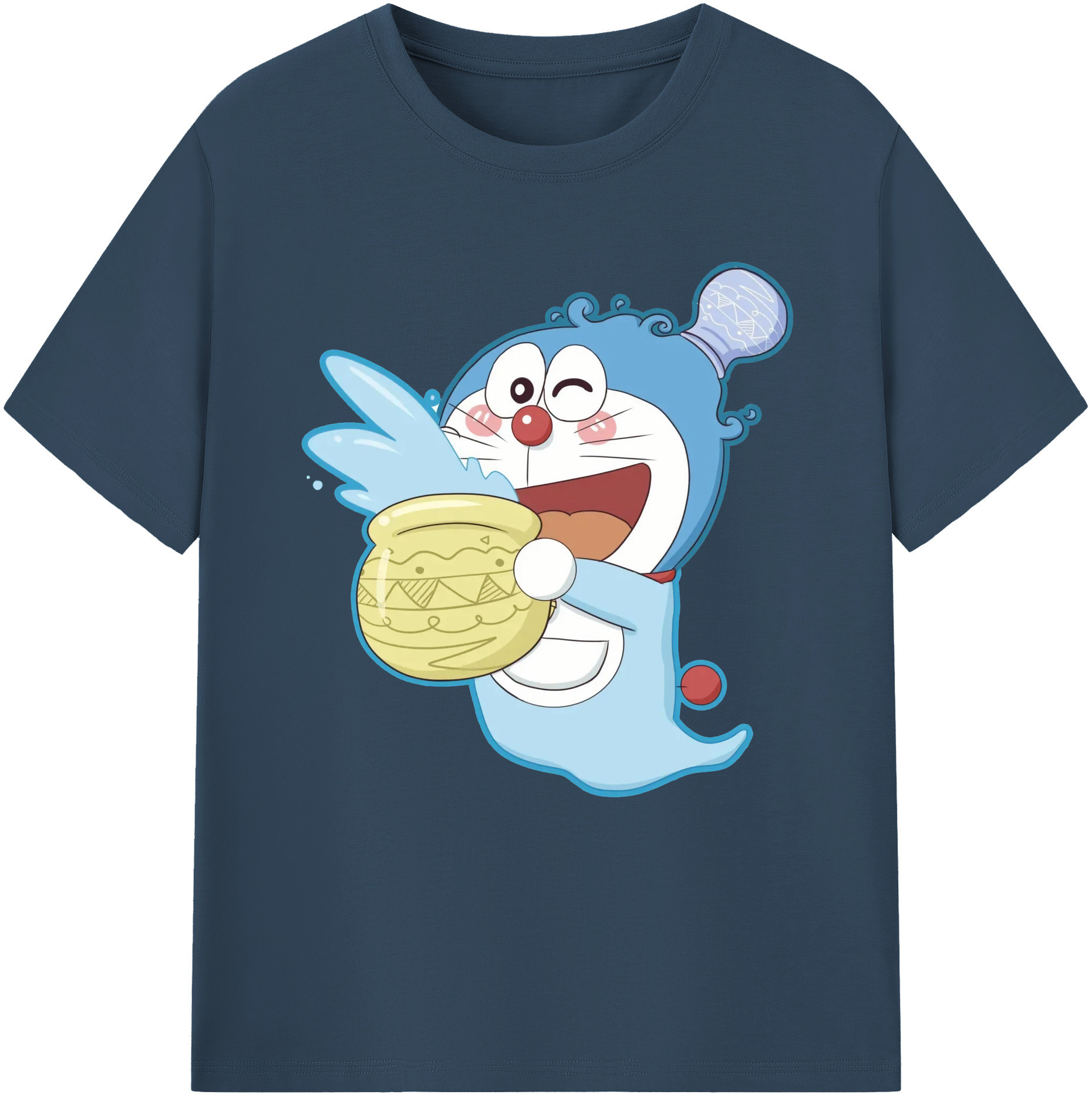 （画像用） ドラえもん Doraemon 綿100％半袖Tシャツ（フロントプリント）