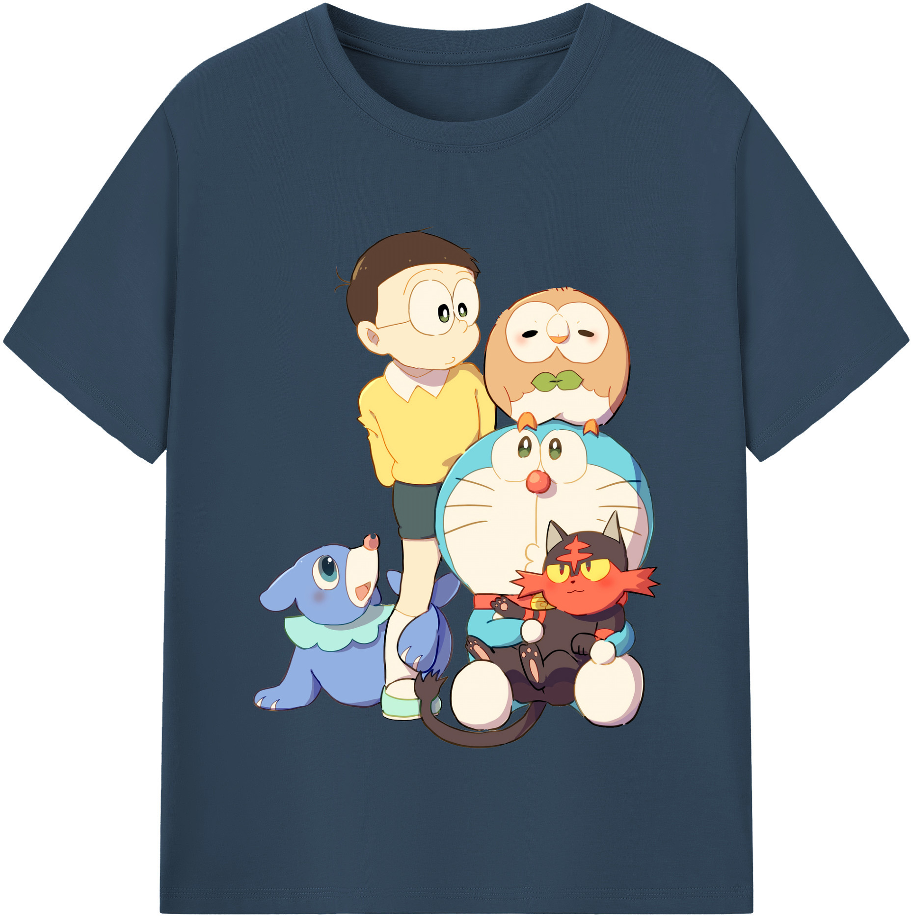 （画像用） ドラえもん Doraemon 綿100％半袖Tシャツ（フロントプリント）