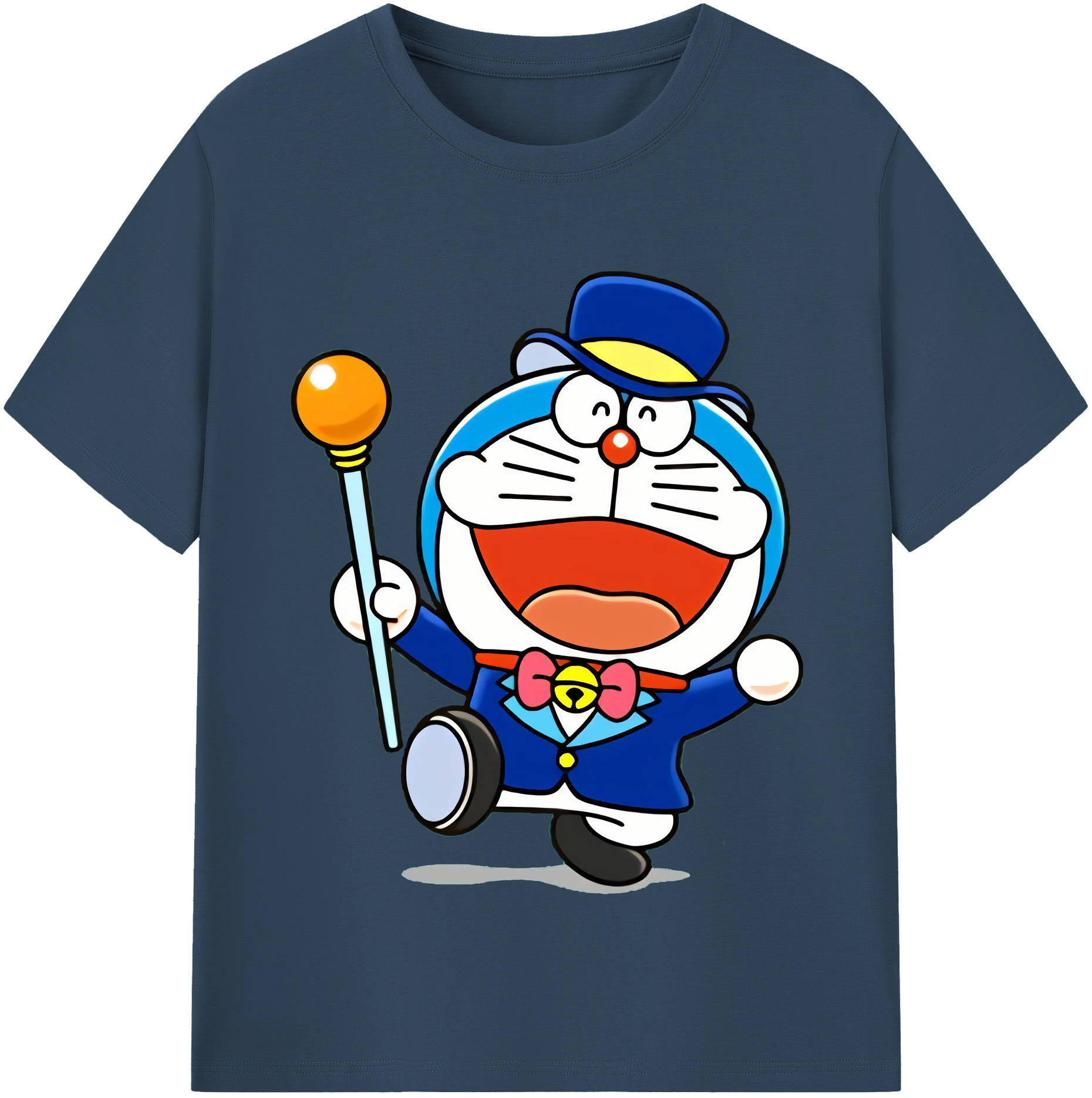 （画像用） ドラえもん Doraemon 綿100％半袖Tシャツ（フロントプリント）