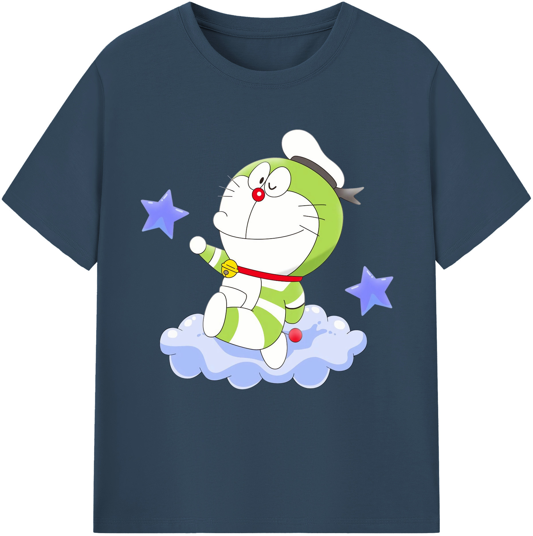 （画像用） ドラえもん Doraemon 綿100％半袖Tシャツ（フロントプリント）