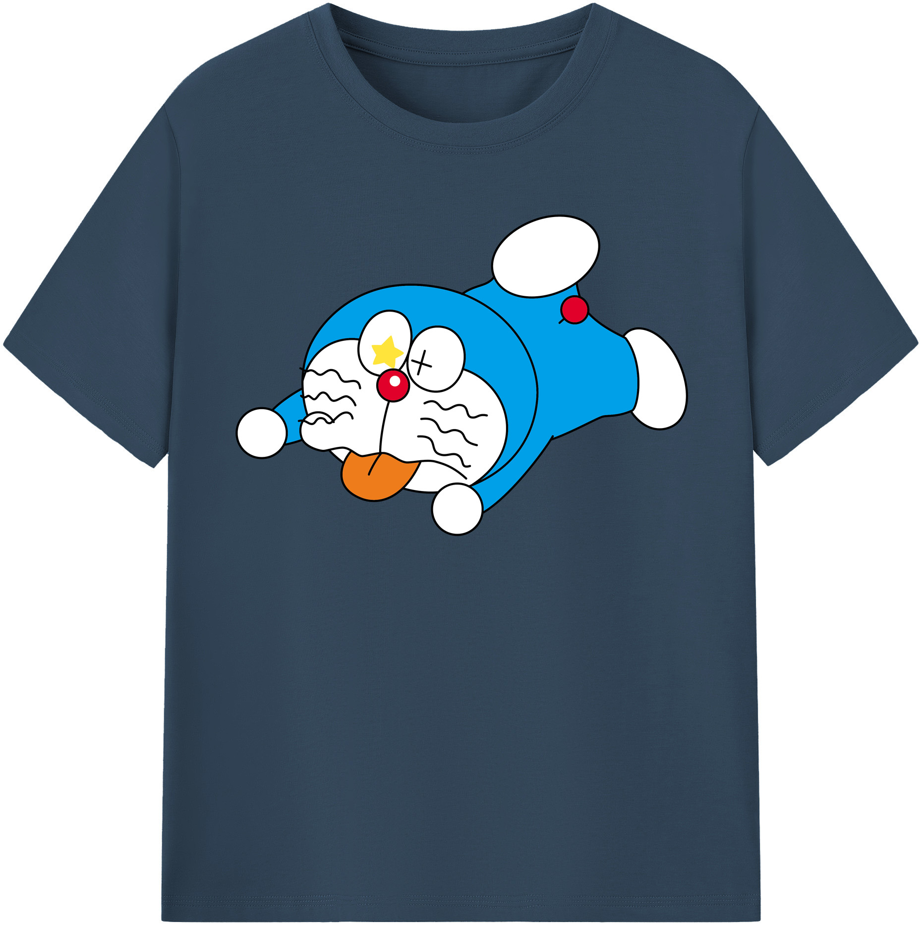 （画像用） ドラえもん Doraemon 綿100％半袖Tシャツ（フロントプリント）