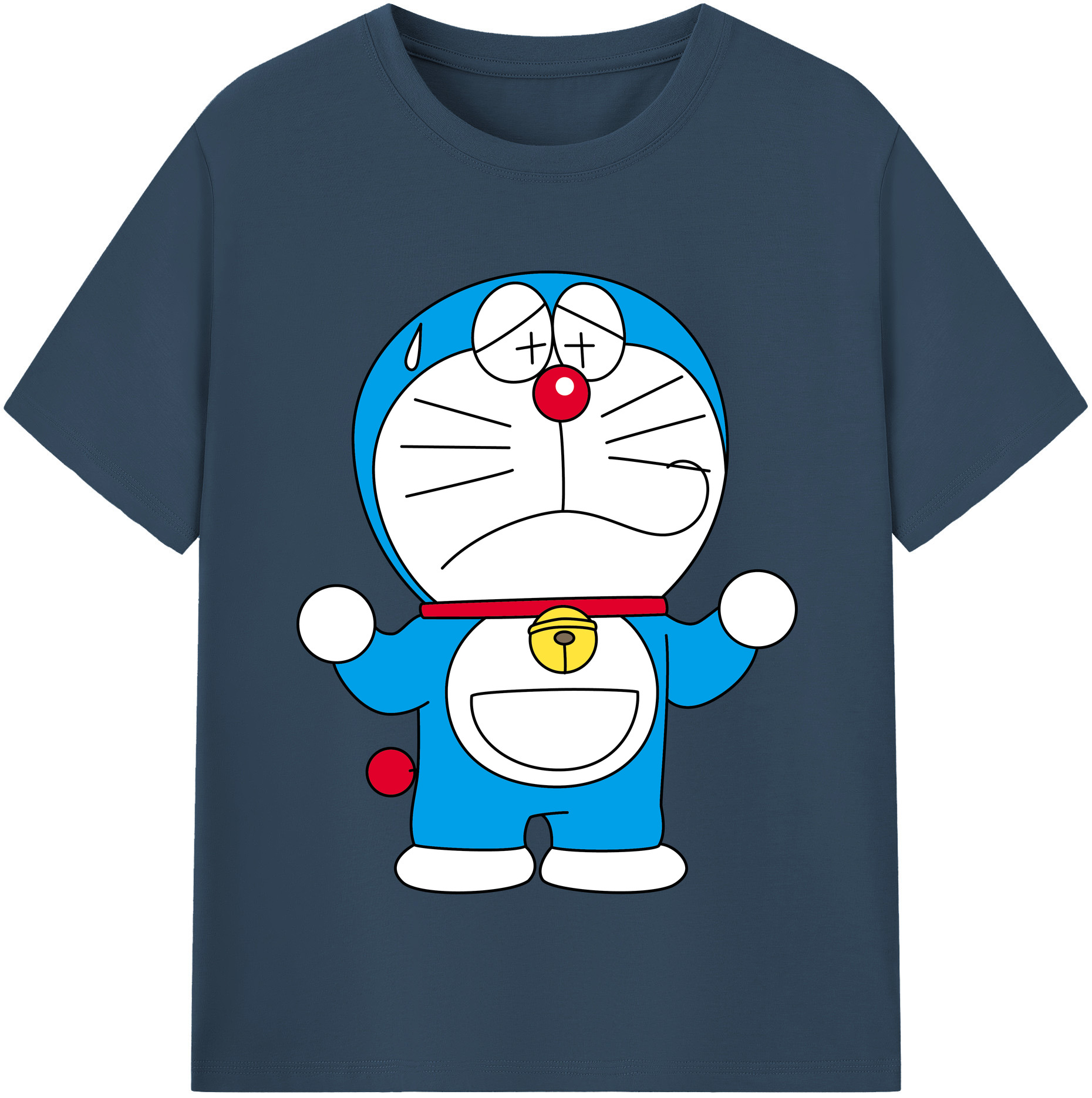 （画像用） ドラえもん Doraemon 綿100％半袖Tシャツ（フロントプリント）