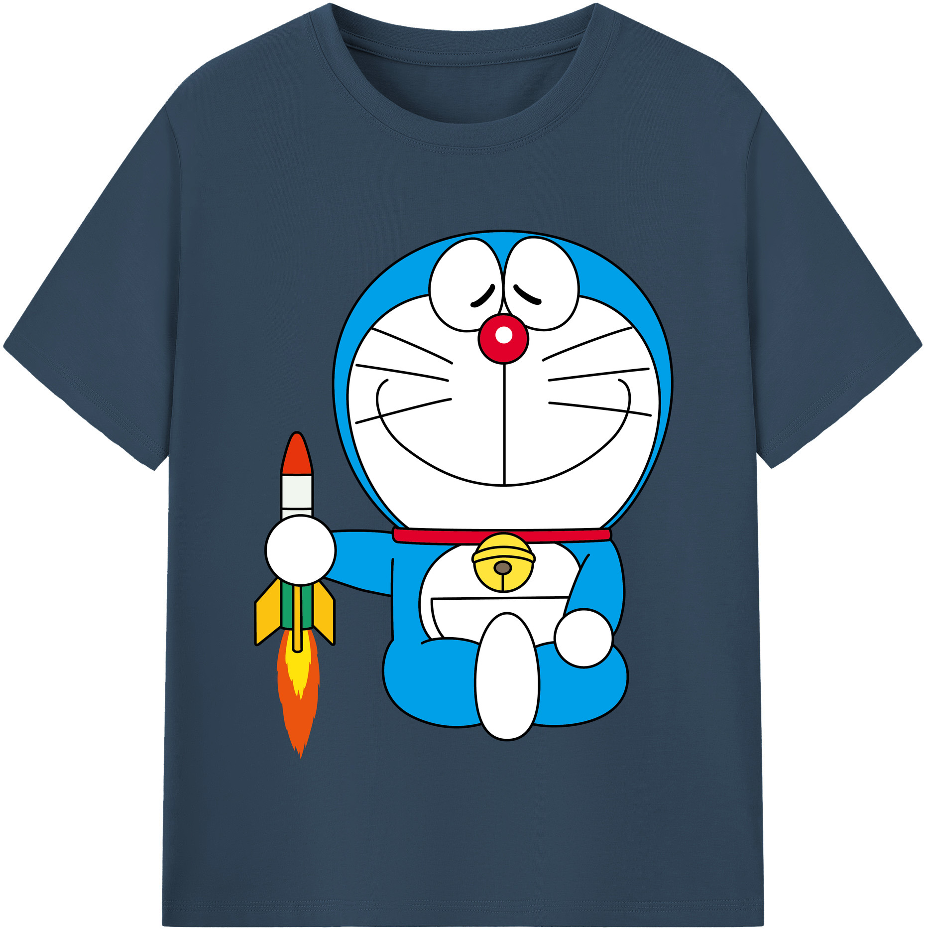 （画像用） ドラえもん Doraemon 綿100％半袖Tシャツ（フロントプリント）