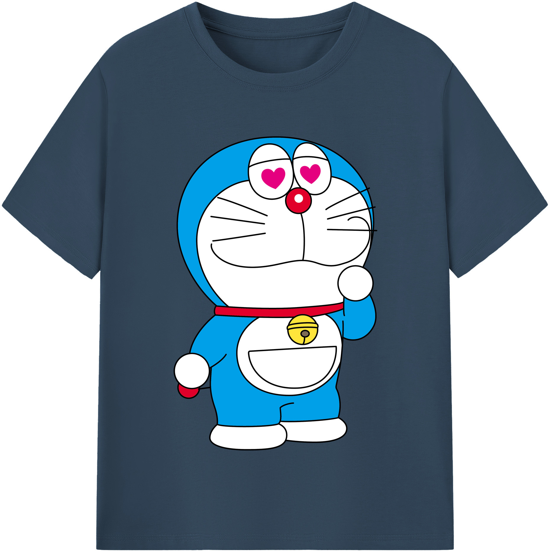 （画像用） ドラえもん Doraemon 綿100％半袖Tシャツ（フロントプリント）