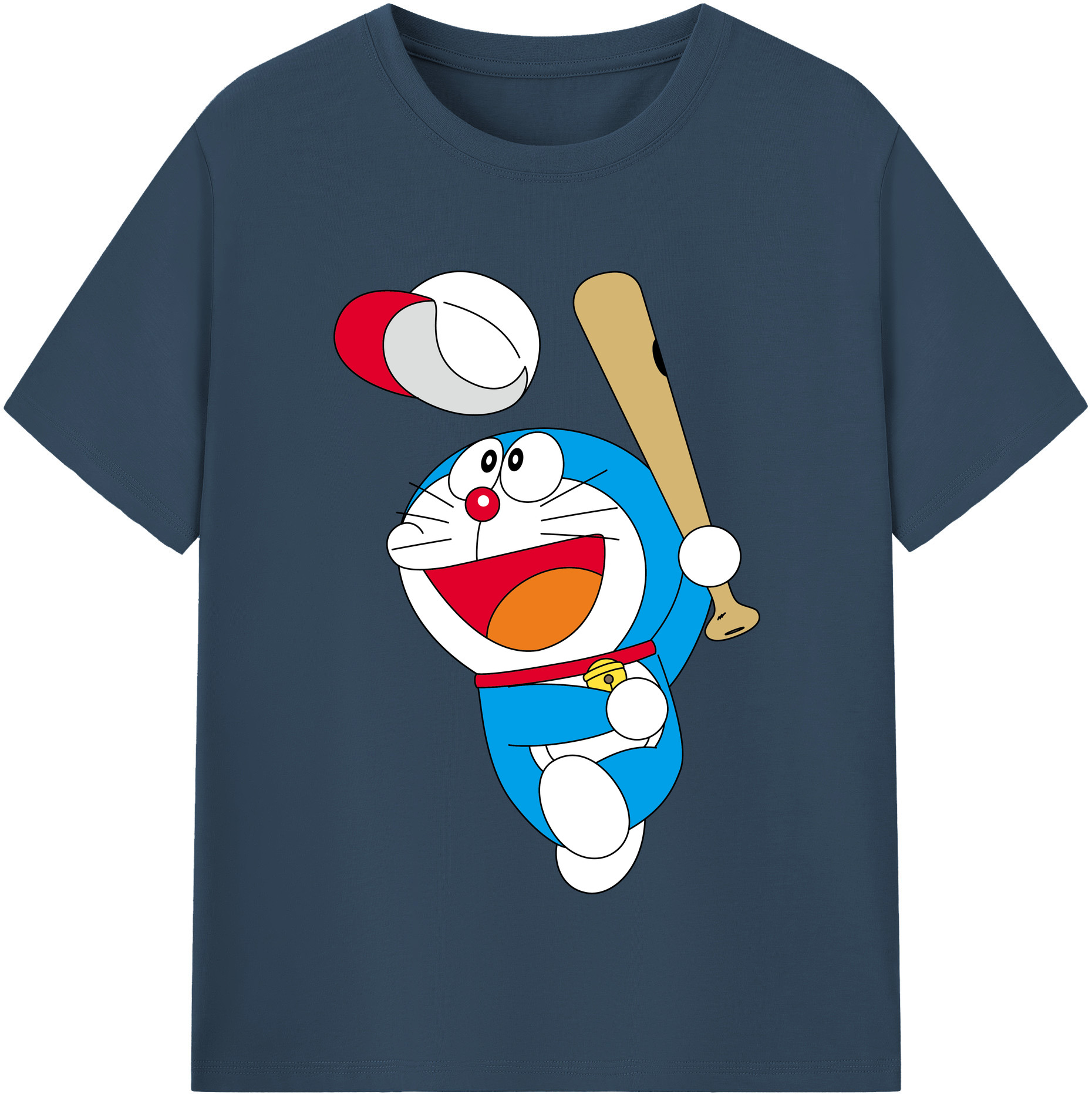 （画像用） ドラえもん Doraemon 綿100％半袖Tシャツ（フロントプリント）