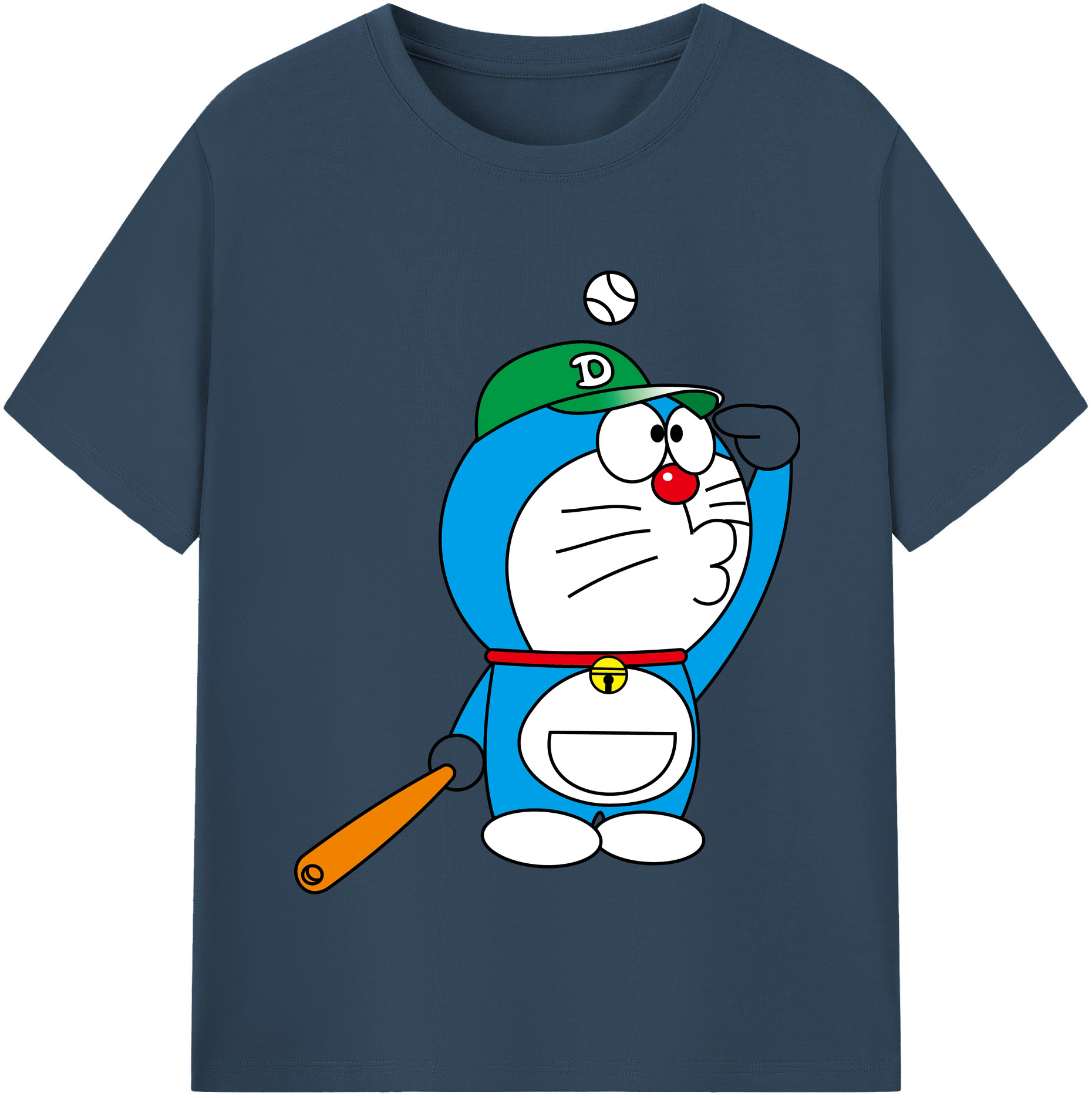 （画像用） ドラえもん Doraemon 綿100％半袖Tシャツ（フロントプリント）