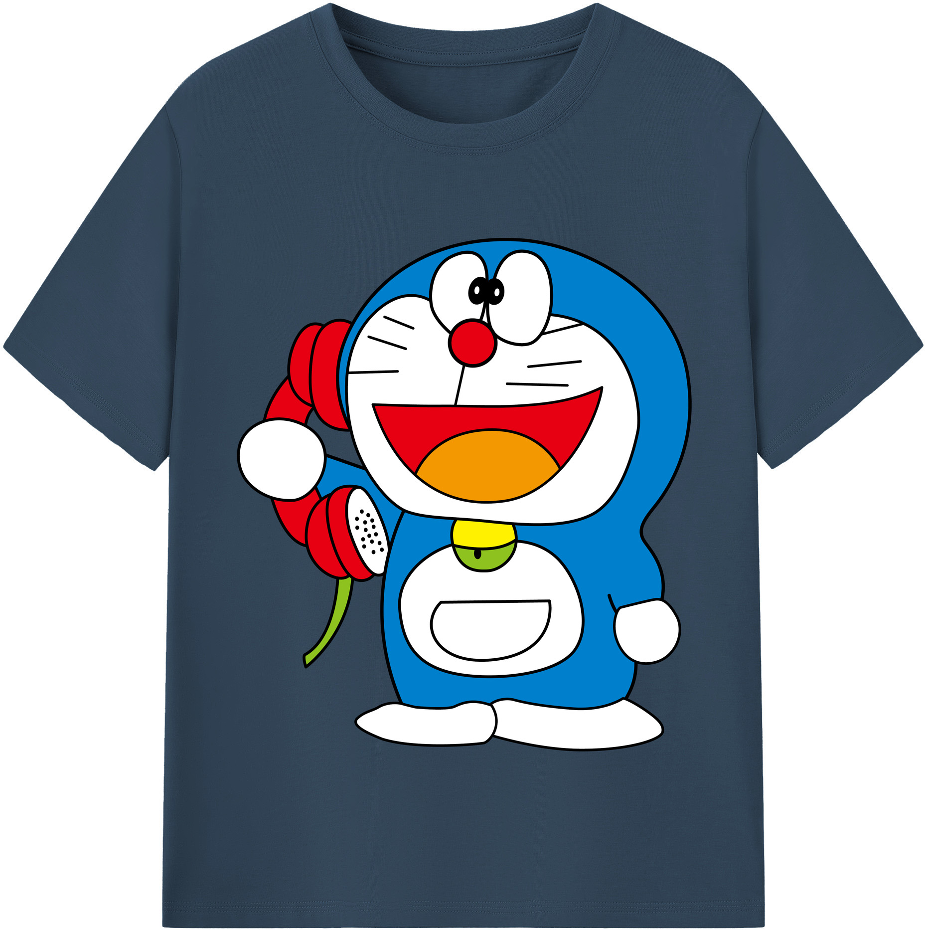 （画像用） ドラえもん Doraemon 綿100％半袖Tシャツ（フロントプリント）