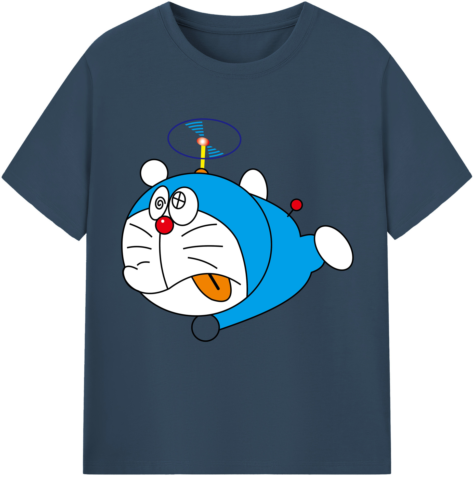 （画像用） ドラえもん Doraemon 綿100％半袖Tシャツ（フロントプリント）