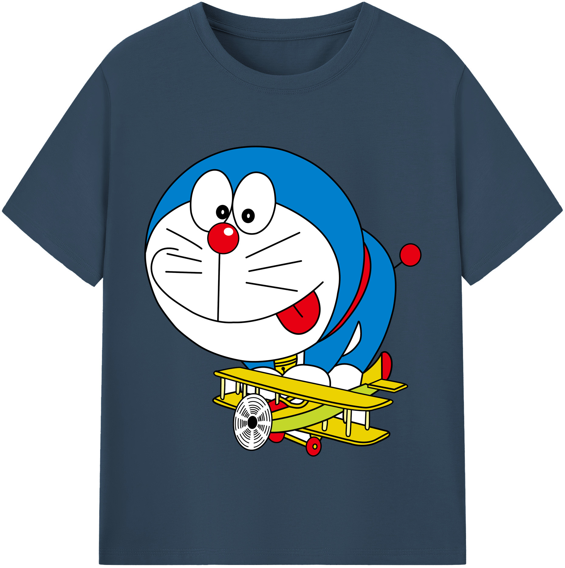 （画像用） ドラえもん Doraemon 綿100％半袖Tシャツ（フロントプリント）