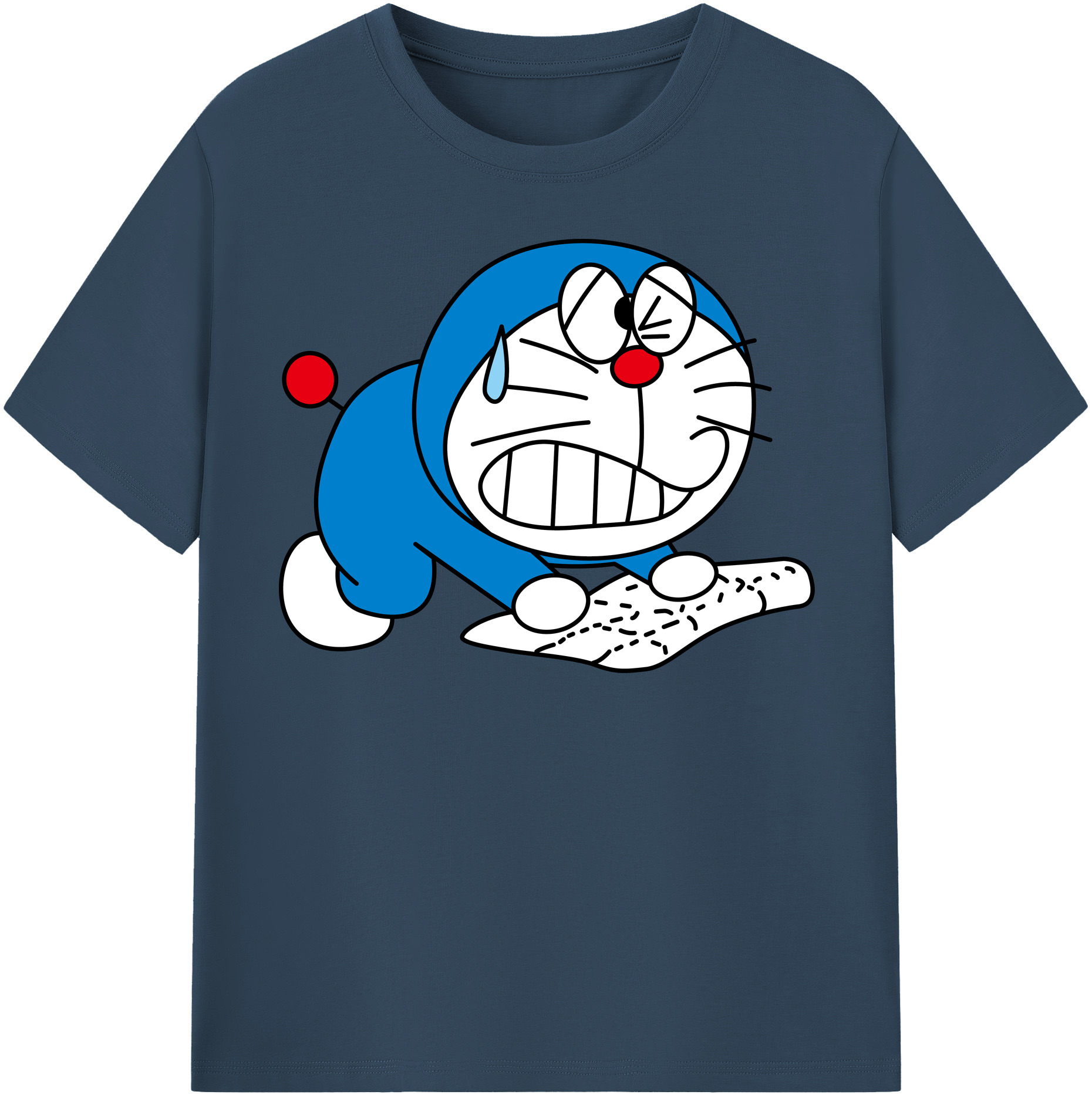（画像用） ドラえもん Doraemon 綿100％半袖Tシャツ（フロントプリント）