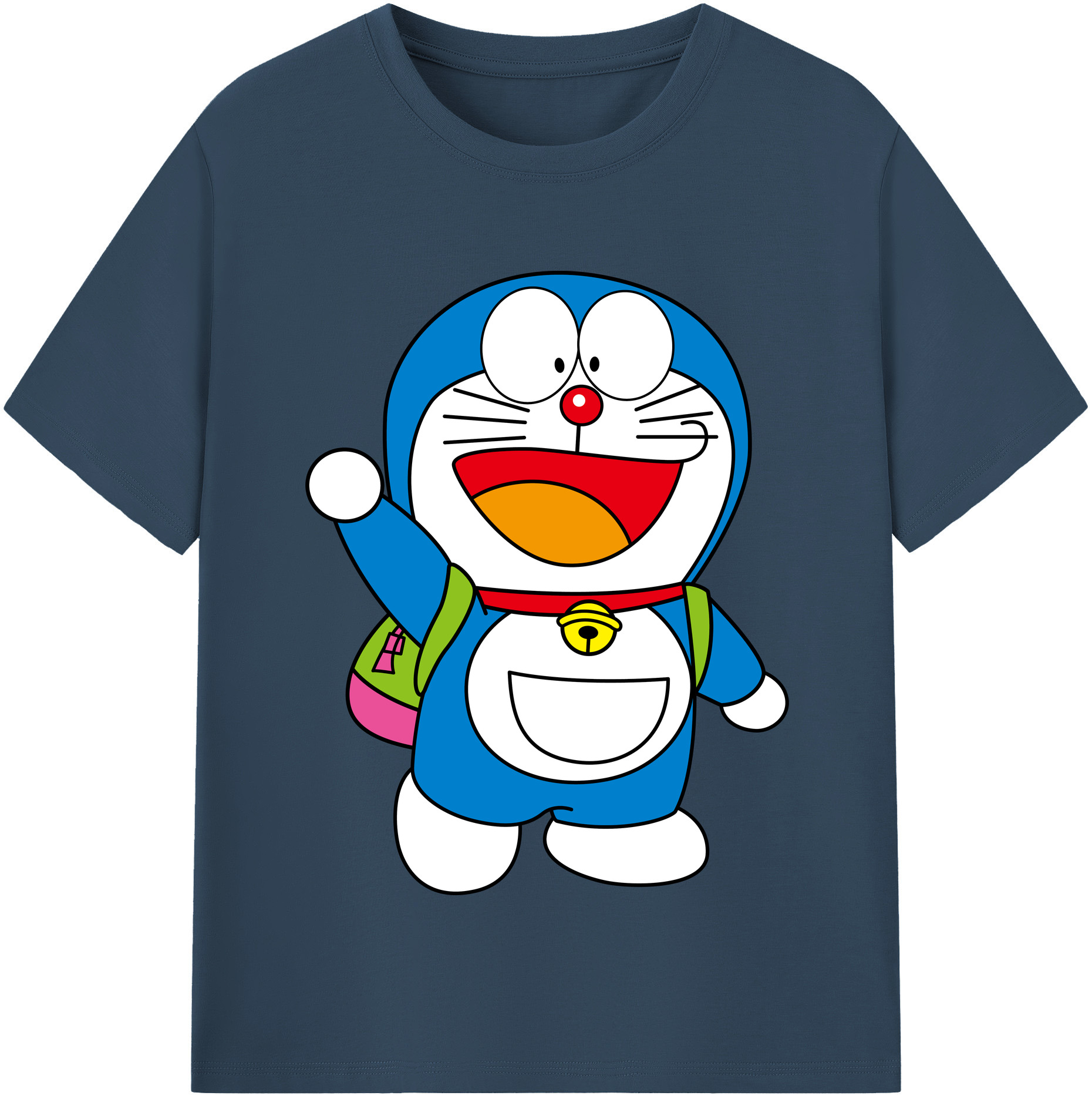 （画像用） ドラえもん Doraemon 綿100％半袖Tシャツ（フロントプリント）