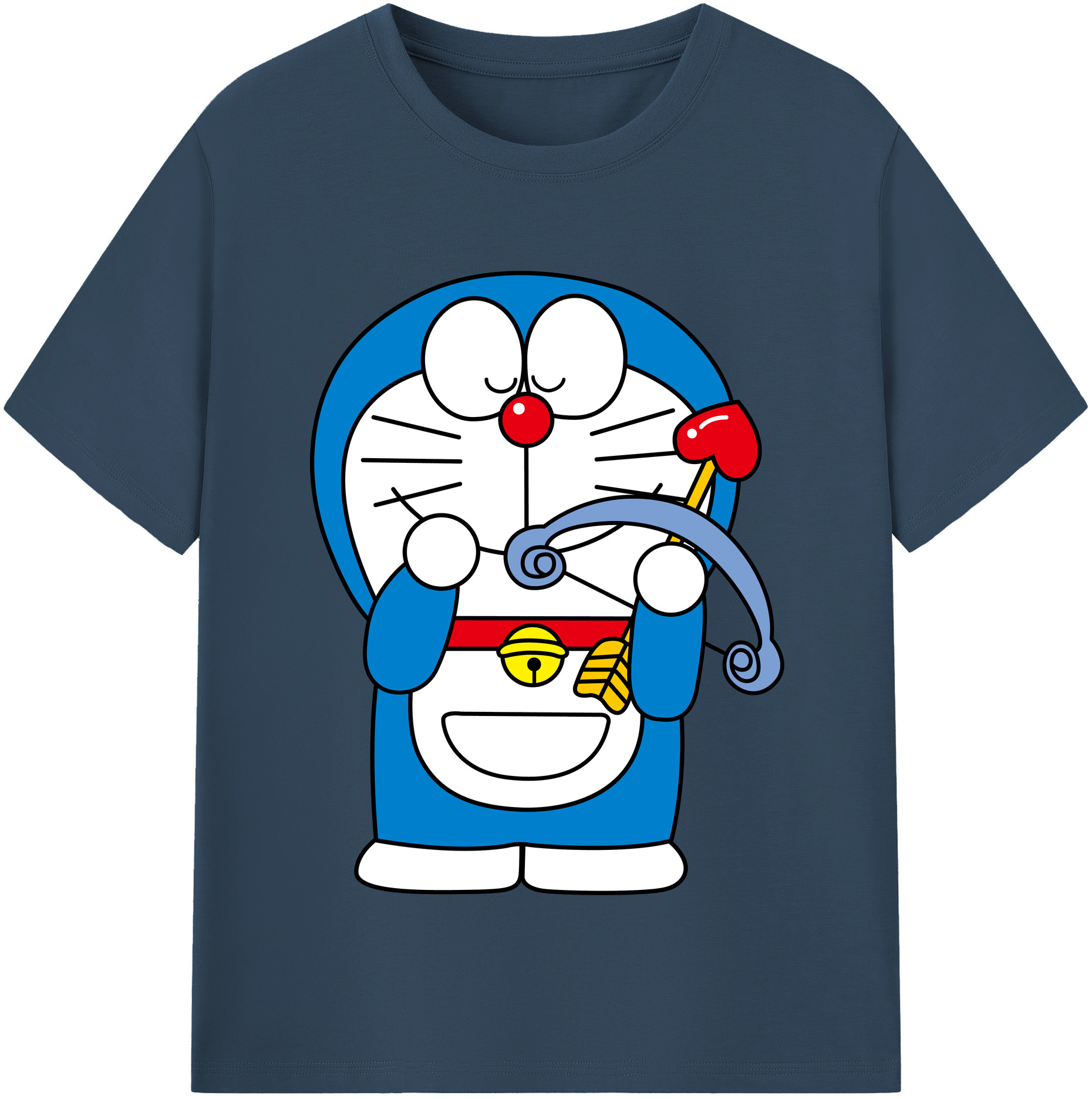 （画像用） ドラえもん Doraemon 綿100％半袖Tシャツ（フロントプリント）