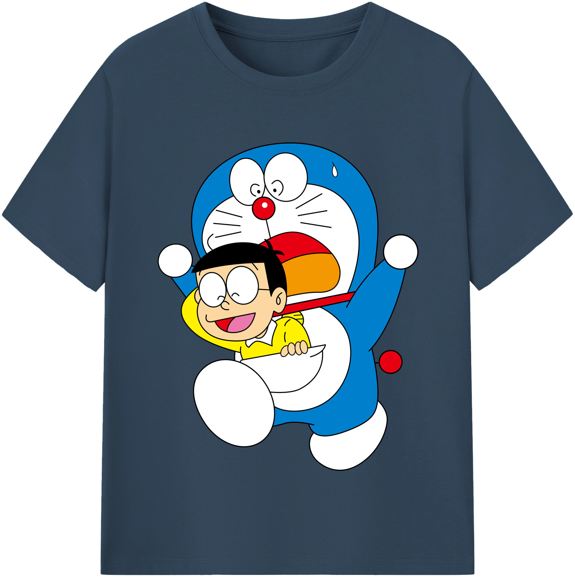 （画像用） ドラえもん Doraemon 綿100％半袖Tシャツ（フロントプリント）