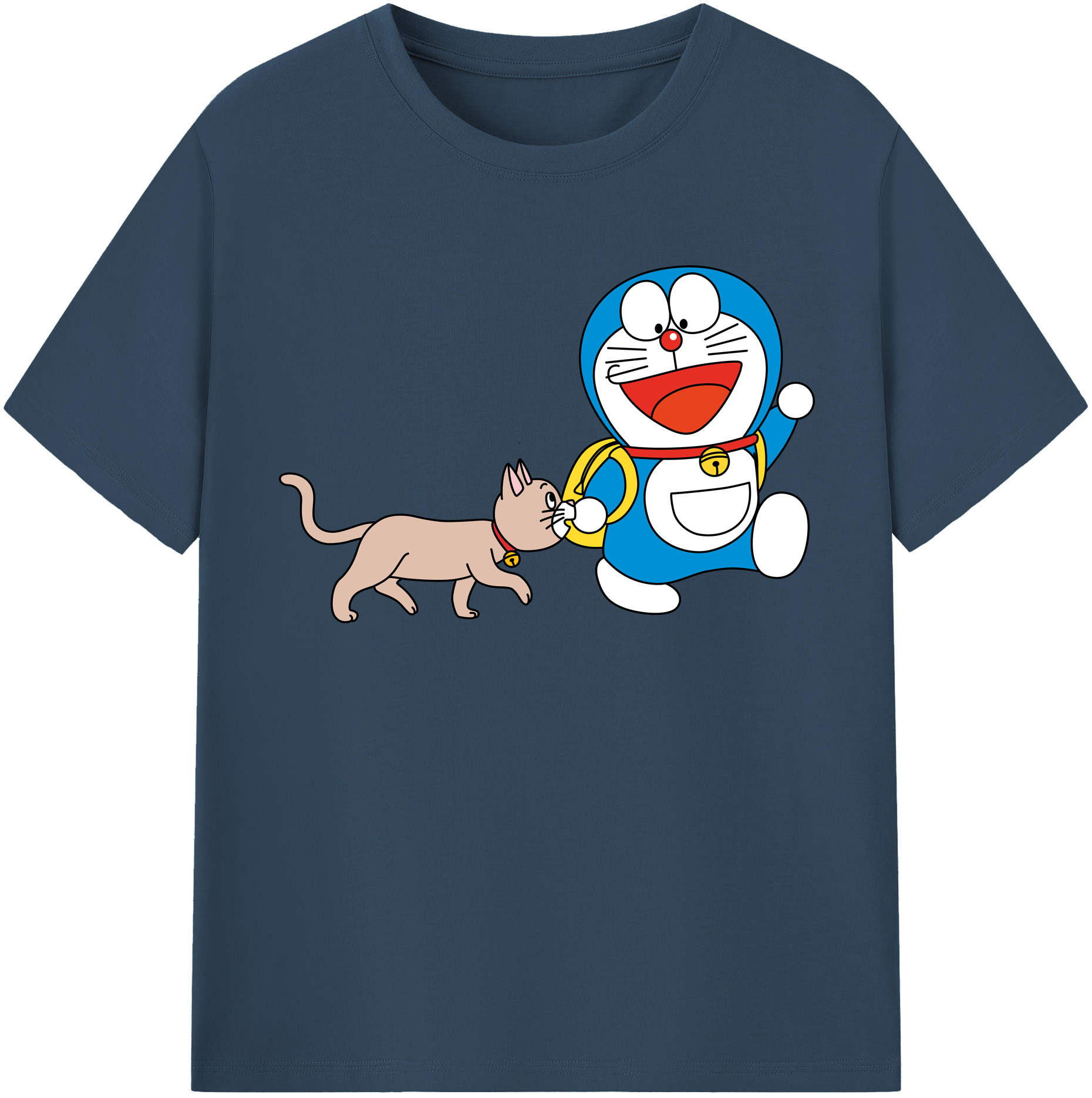 （画像用） ドラえもん Doraemon 綿100％半袖Tシャツ（フロントプリント）