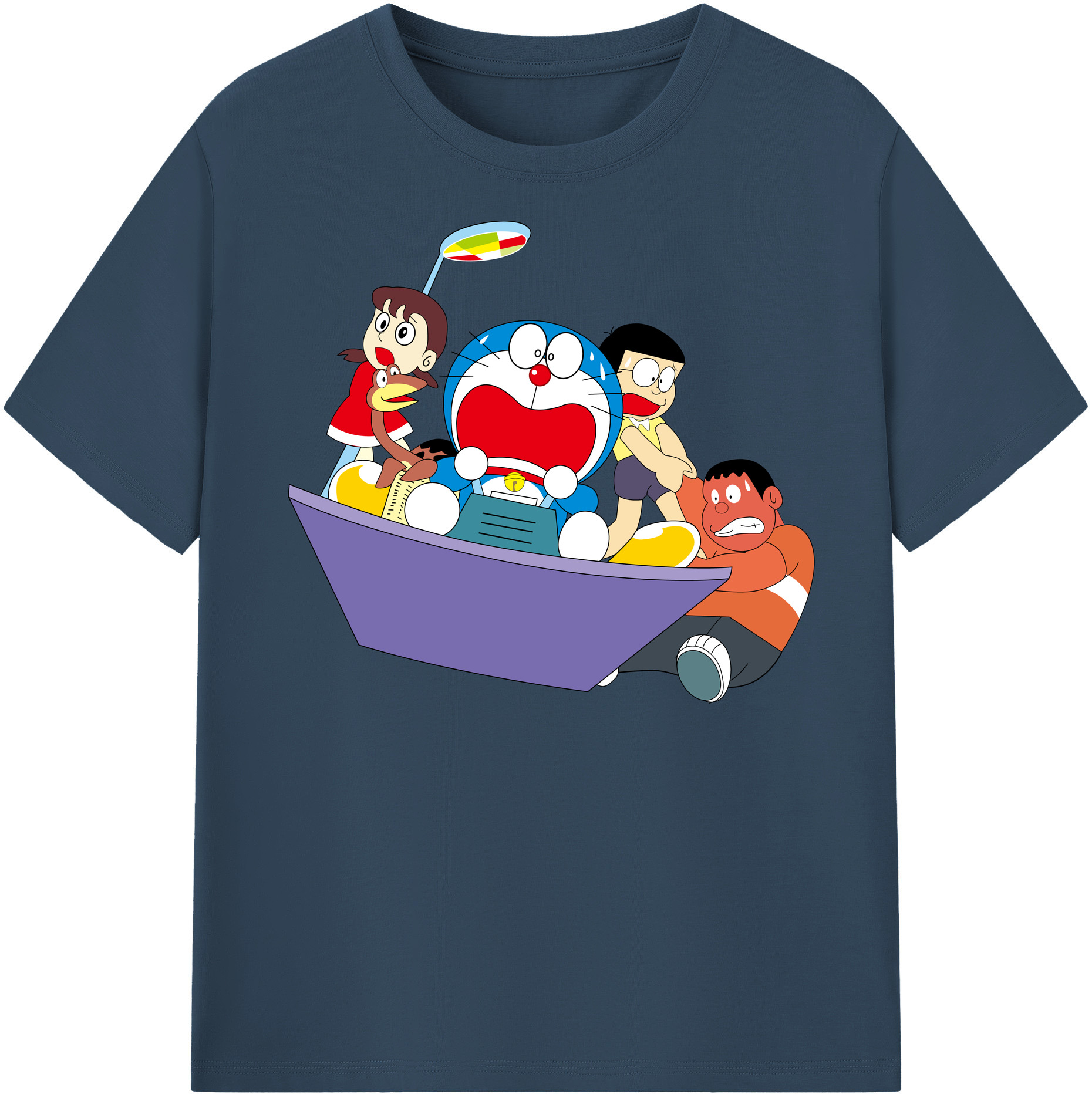 （画像用） ドラえもん Doraemon 綿100％半袖Tシャツ（フロントプリント）