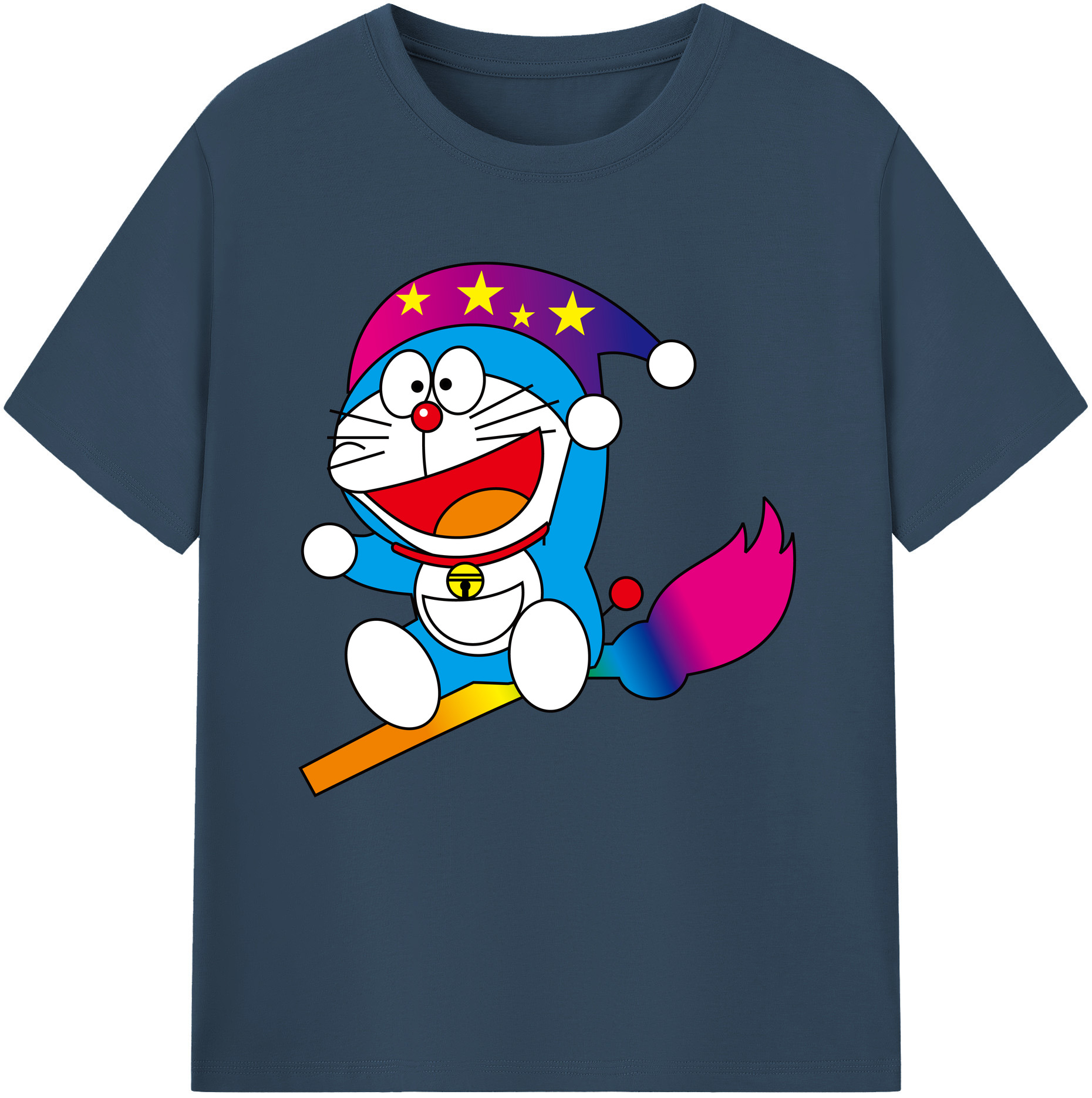 （画像用） ドラえもん Doraemon 綿100％半袖Tシャツ（フロントプリント）