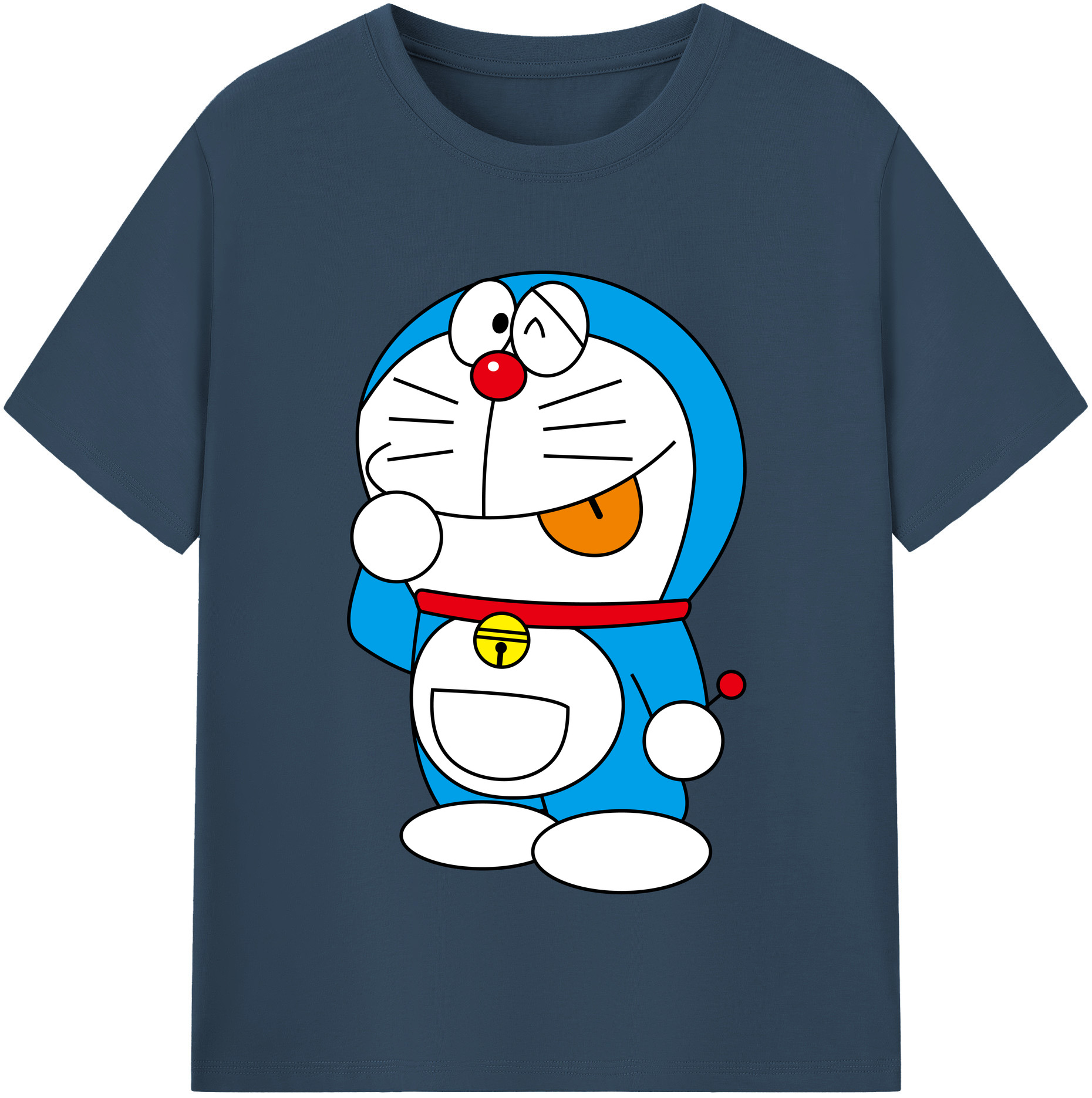 （画像用） ドラえもん Doraemon 綿100％半袖Tシャツ（フロントプリント）