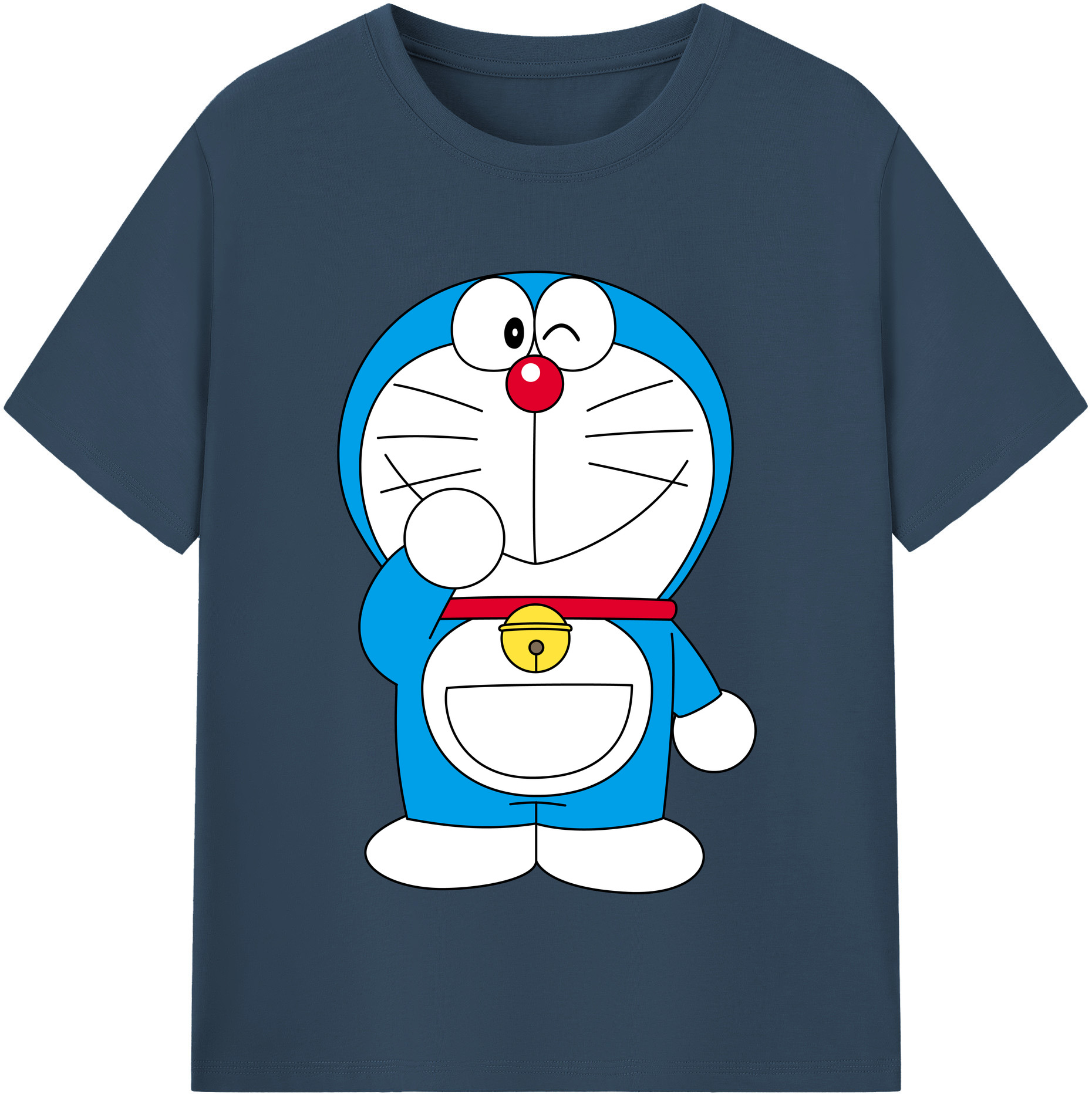 （画像用） ドラえもん Doraemon 綿100％半袖Tシャツ（フロントプリント）