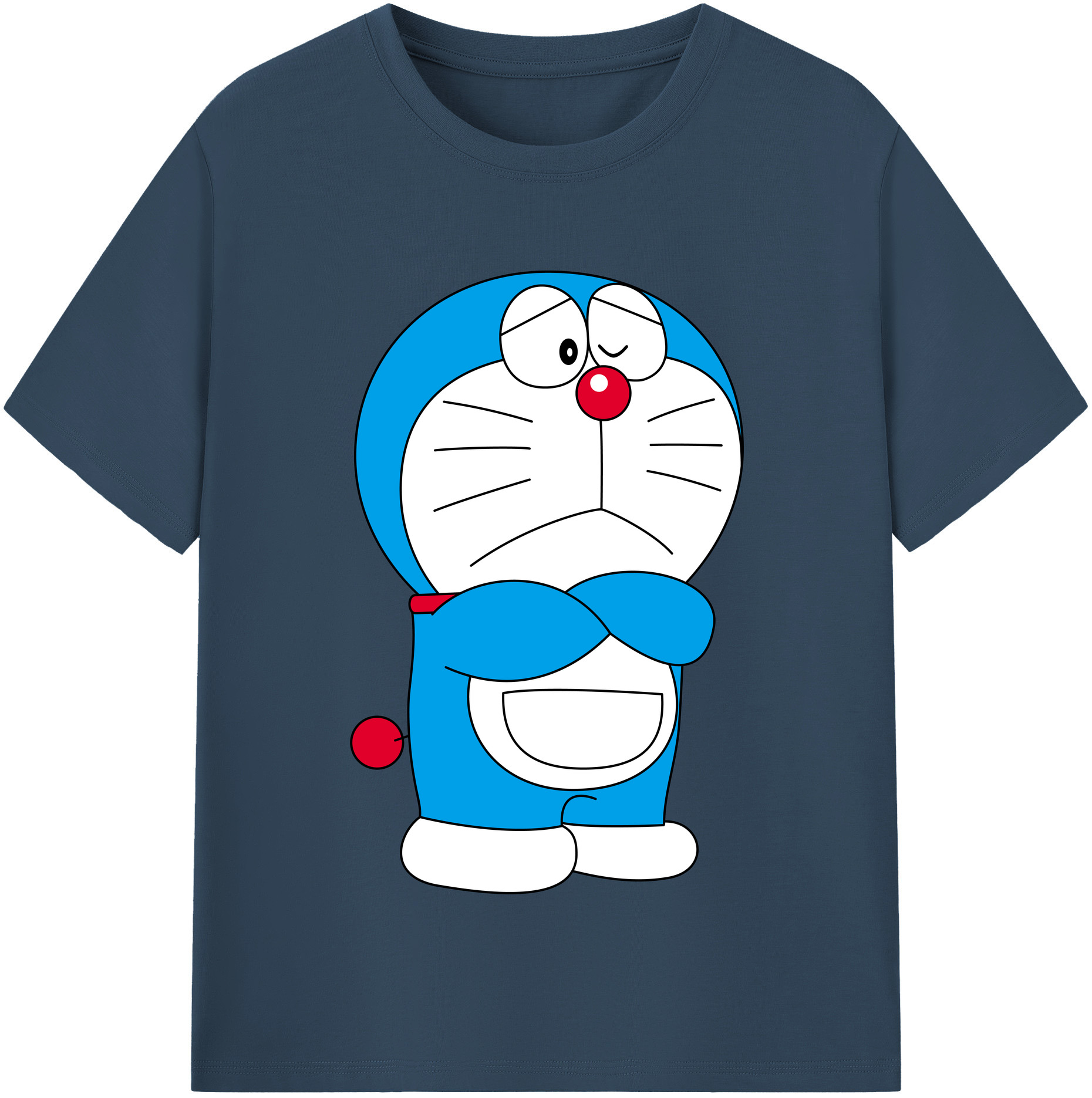 （画像用） ドラえもん Doraemon 綿100％半袖Tシャツ（フロントプリント）
