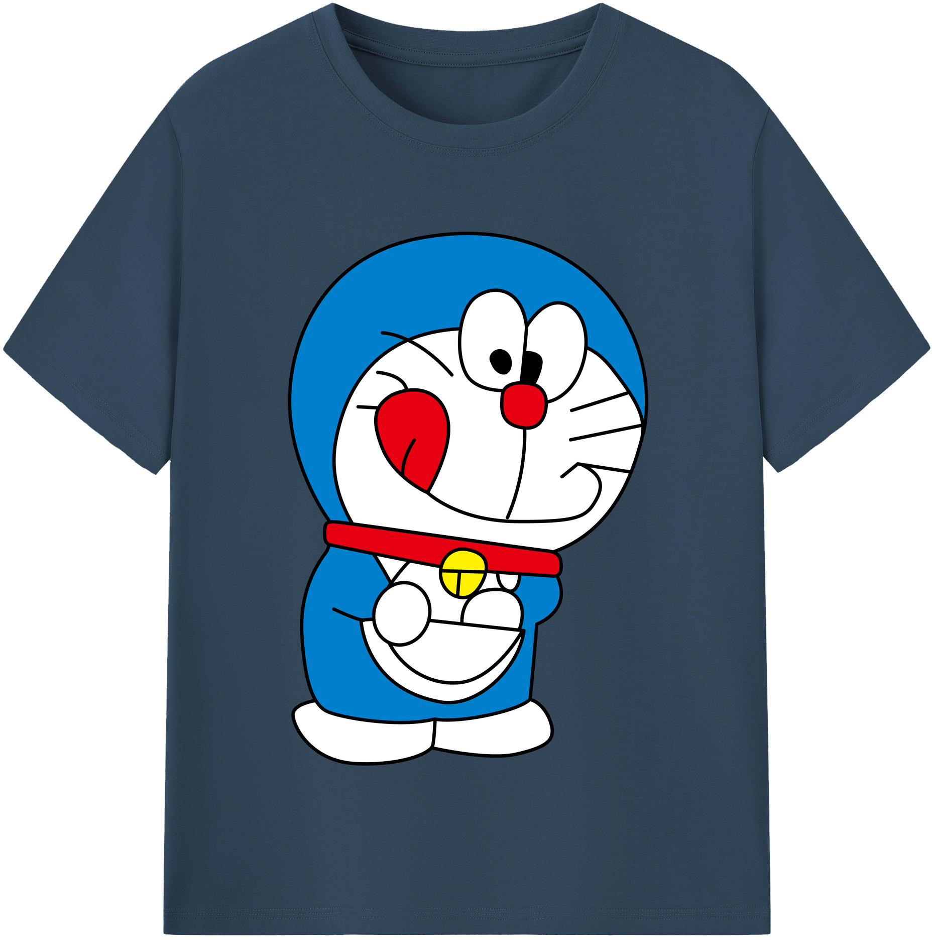 （画像用） ドラえもん Doraemon 綿100％半袖Tシャツ（フロントプリント）
