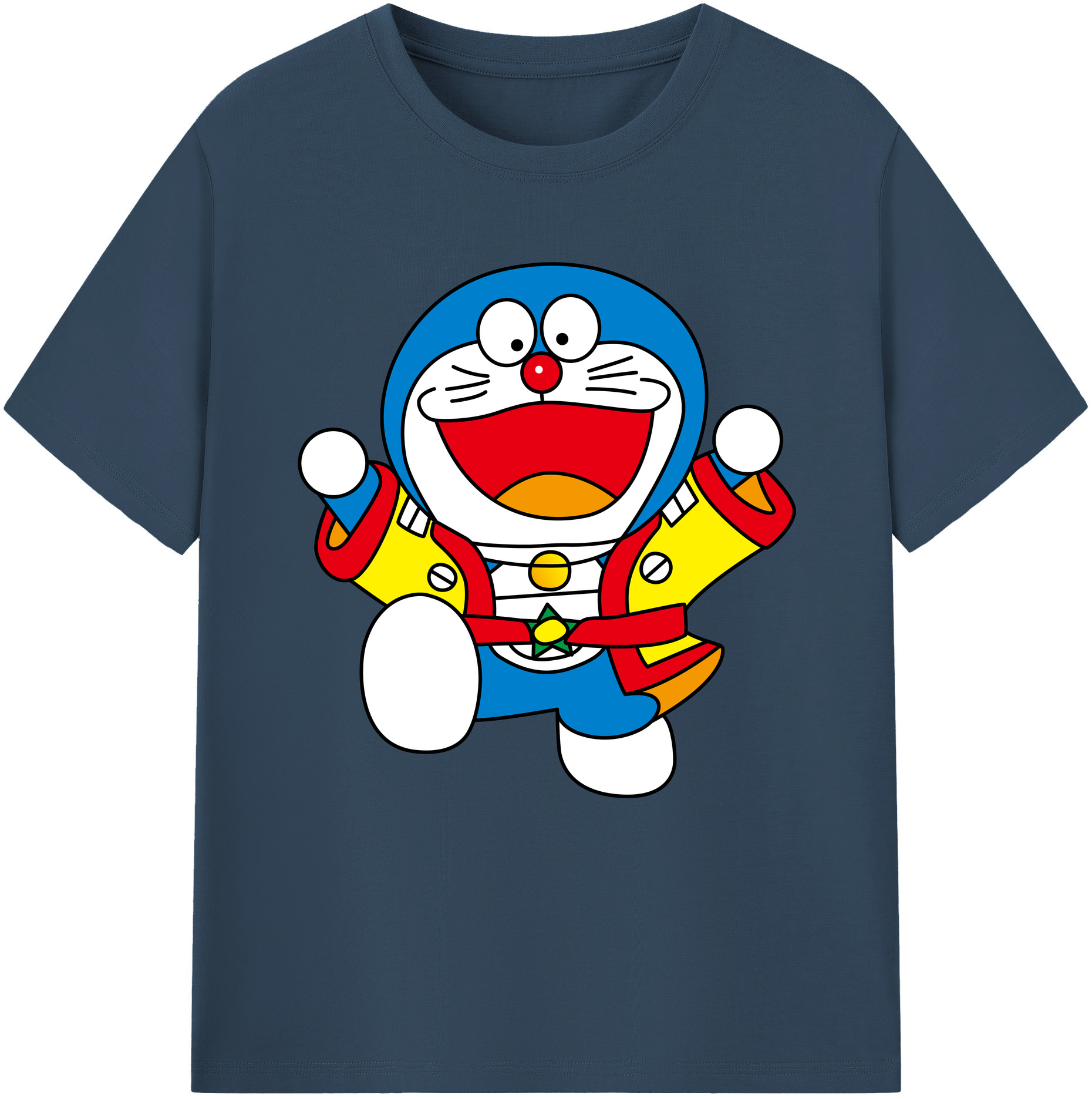 （画像用） ドラえもん Doraemon 綿100％半袖Tシャツ（フロントプリント）