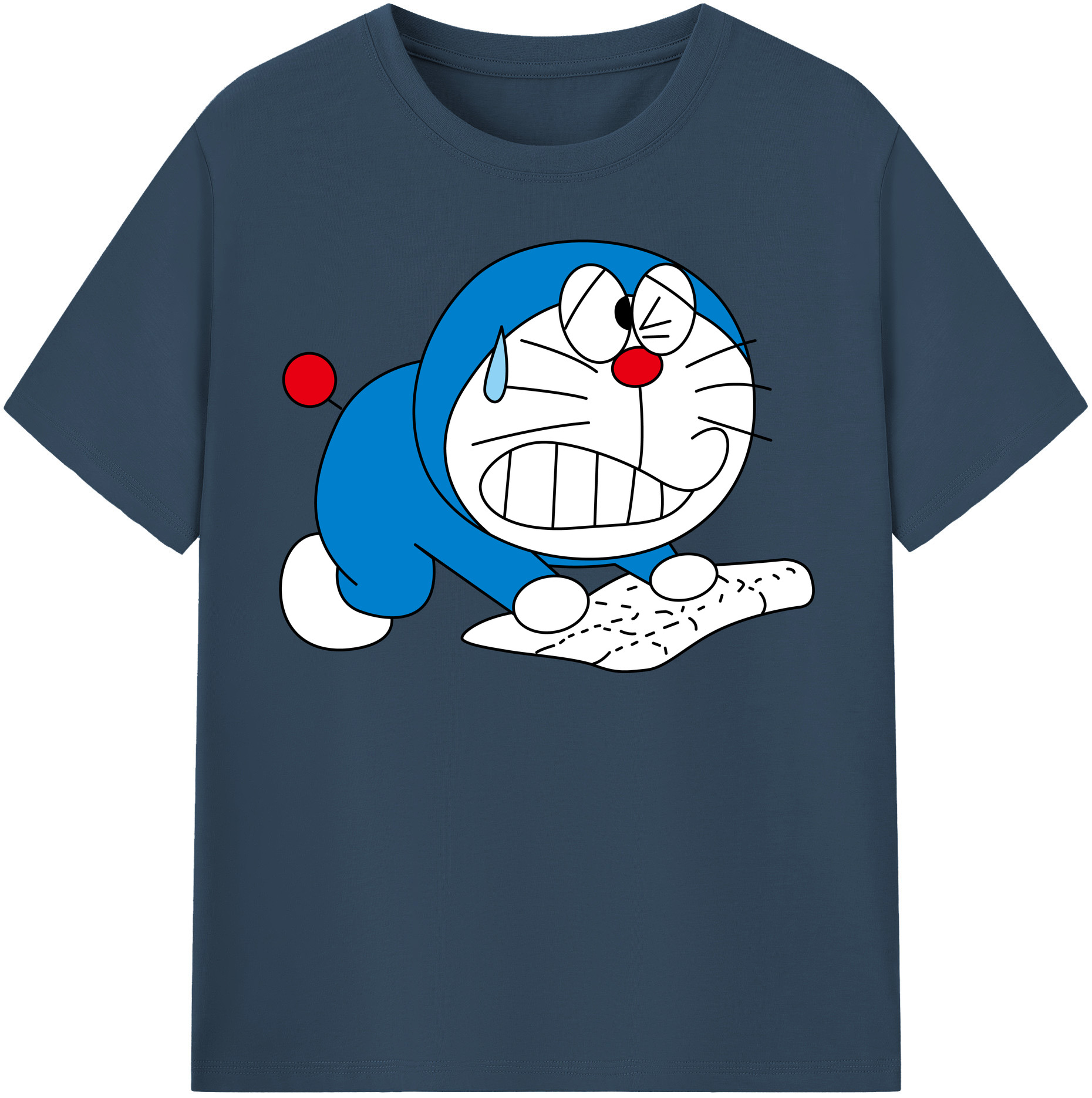 （画像用） ドラえもん Doraemon 綿100％半袖Tシャツ（フロントプリント）