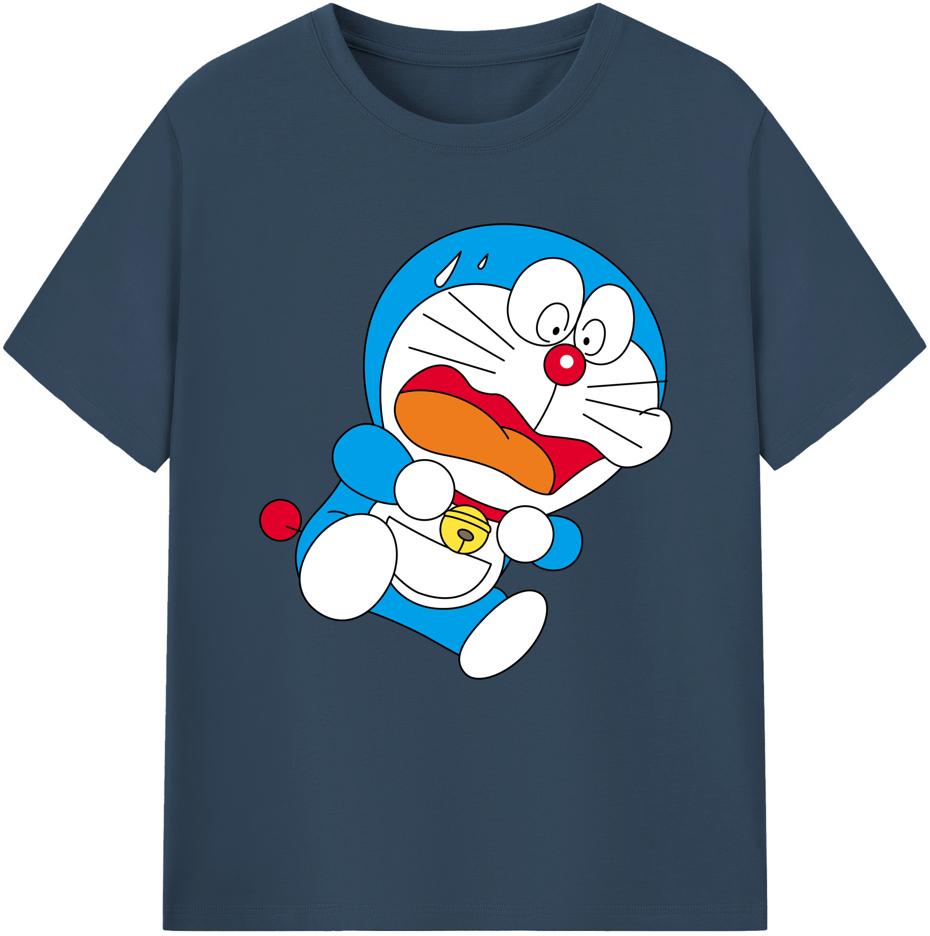 （画像用） ドラえもん Doraemon 綿100％半袖Tシャツ（フロントプリント）