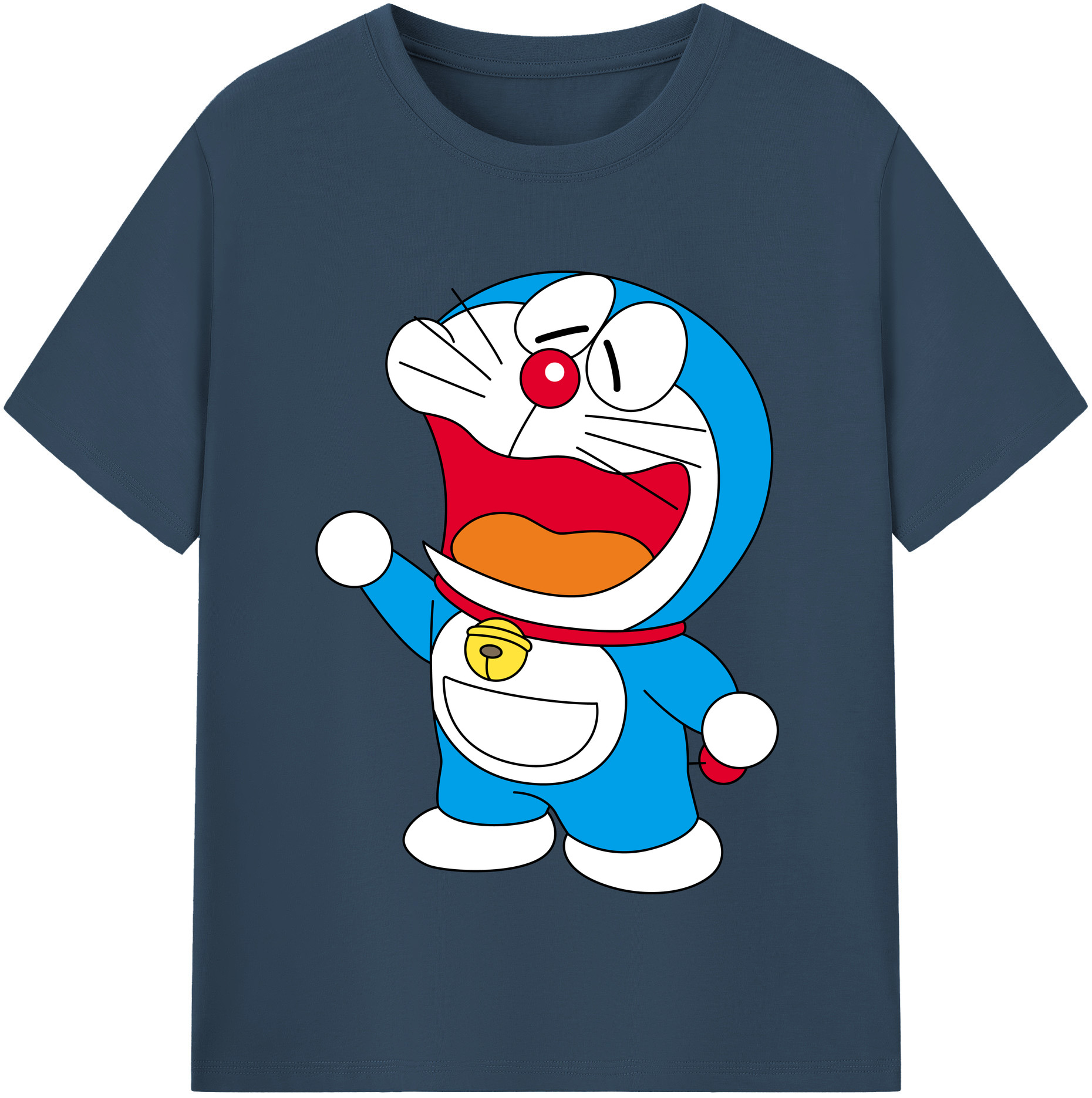 （画像用） ドラえもん Doraemon 綿100％半袖Tシャツ（フロントプリント）
