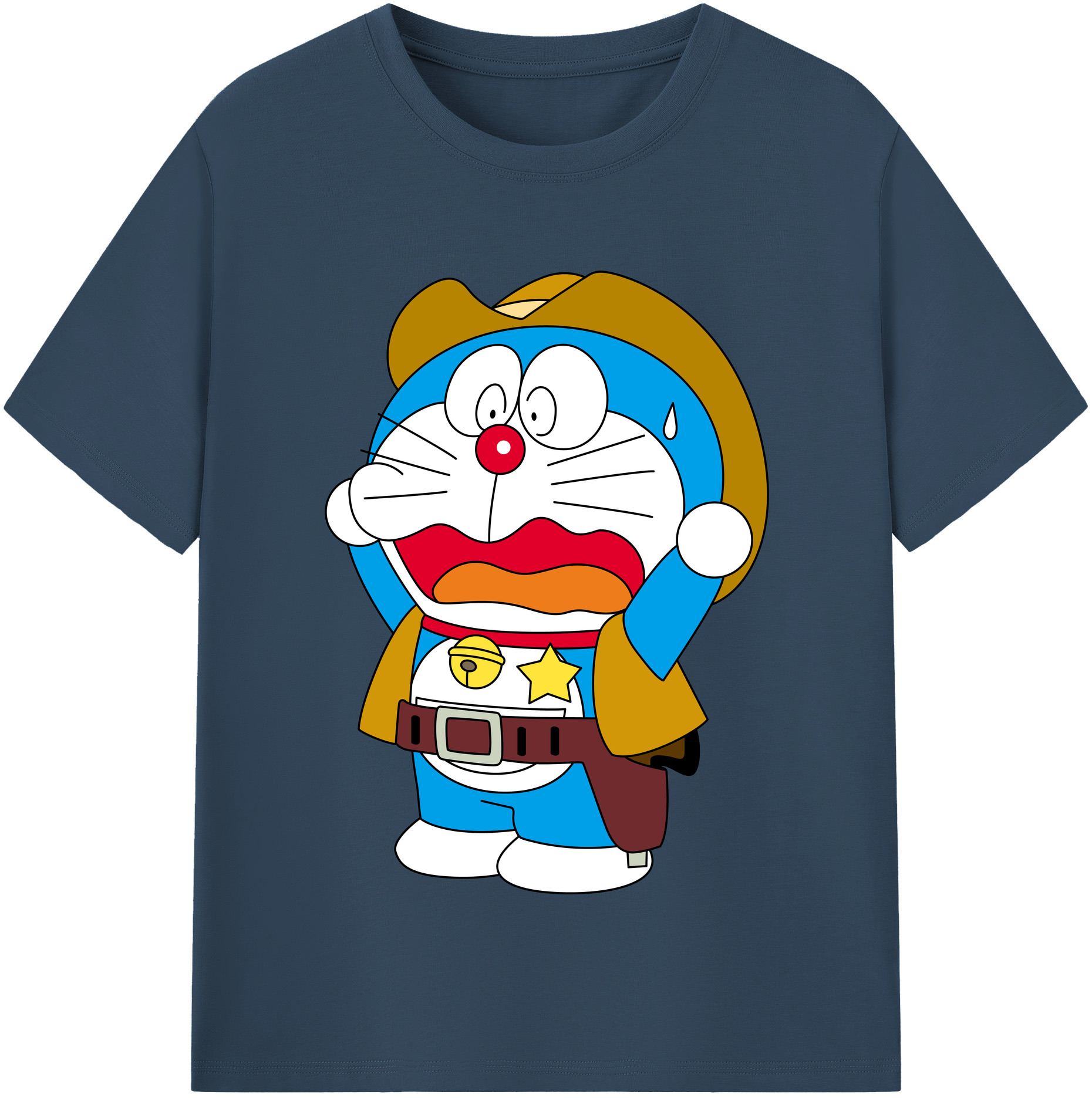 （画像用） ドラえもん Doraemon 綿100％半袖Tシャツ（フロントプリント）