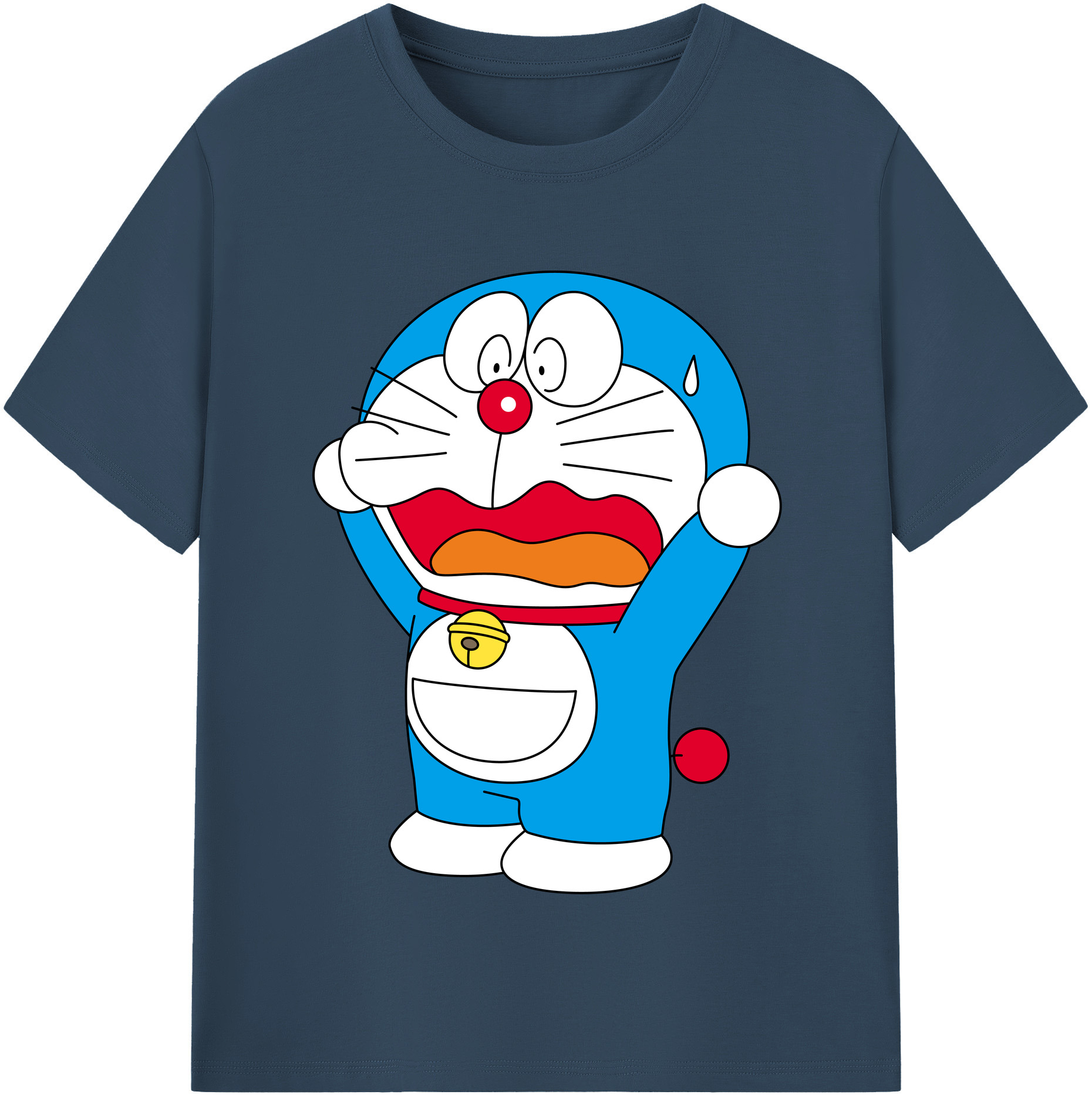 （画像用） ドラえもん Doraemon 綿100％半袖Tシャツ（フロントプリント）