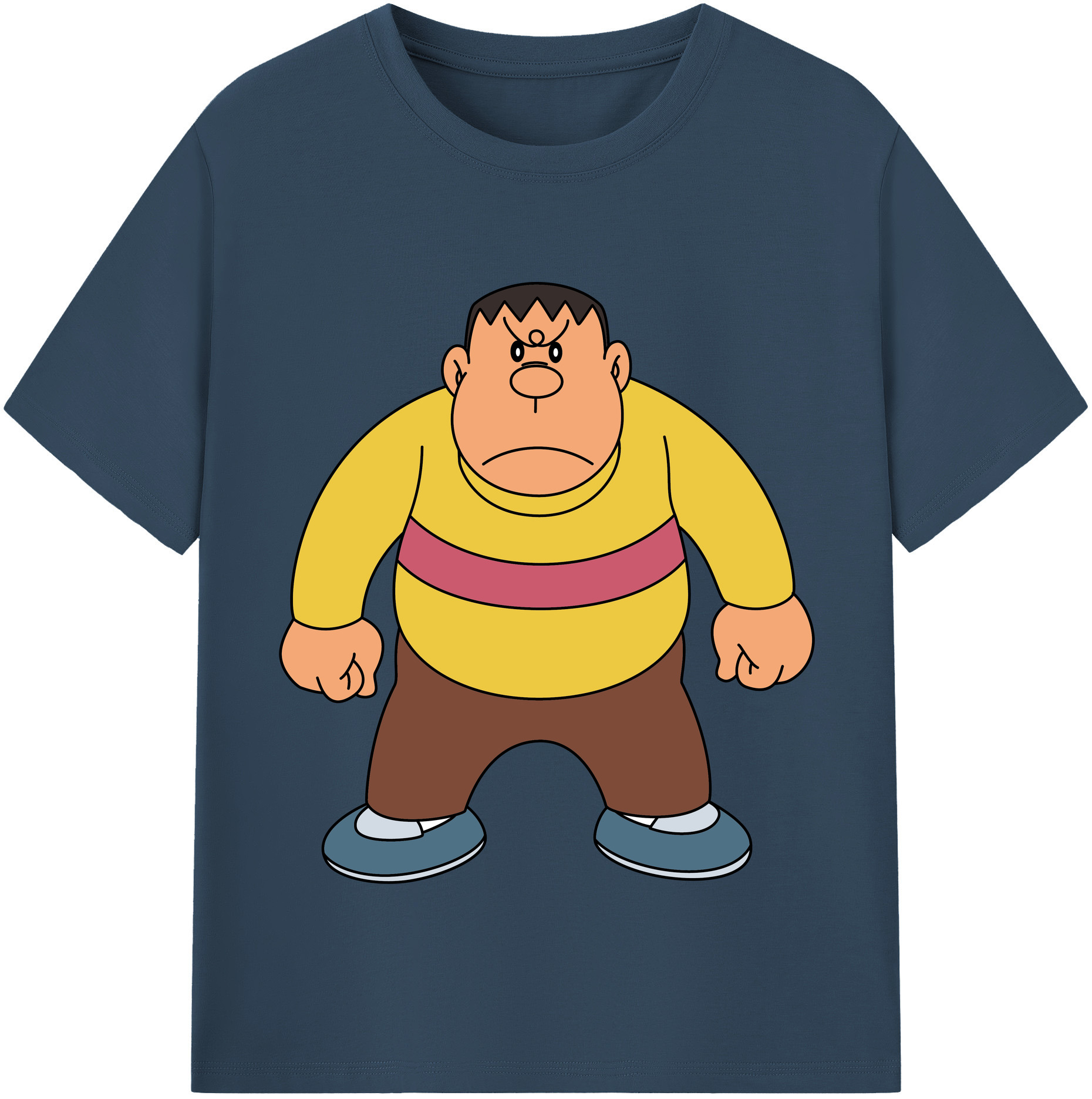 （画像用） ドラえもん 剛田武 Doraemon Gouta Takeshi 綿100％半袖Tシャツ（フロントプリント）