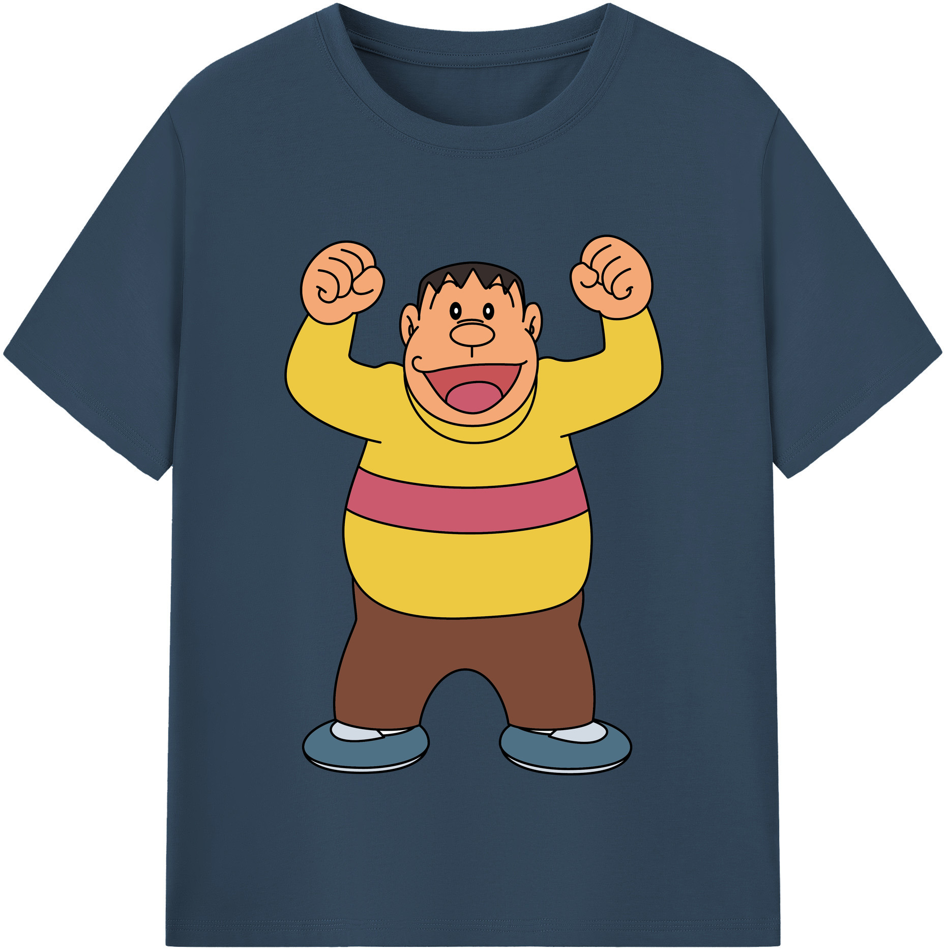 （画像用） ドラえもん 剛田武 Doraemon Gouta Takeshi 綿100％半袖Tシャツ（フロントプリント）
